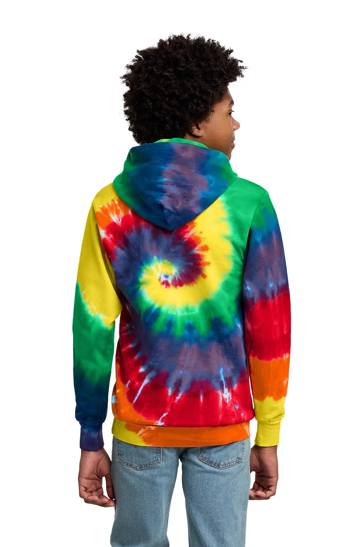 Port & Co™ Youth Tie-Dye Pullover Hooded Sweatshirt #PC146Y
