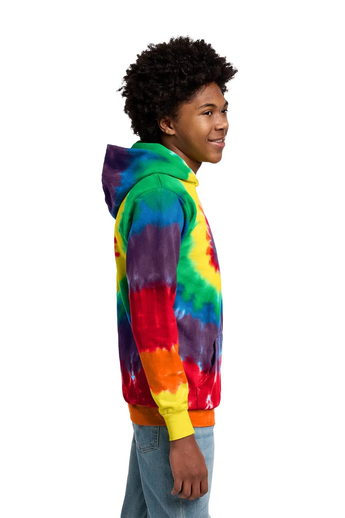 Port & Co™ Youth Tie-Dye Pullover Hooded Sweatshirt #PC146Y