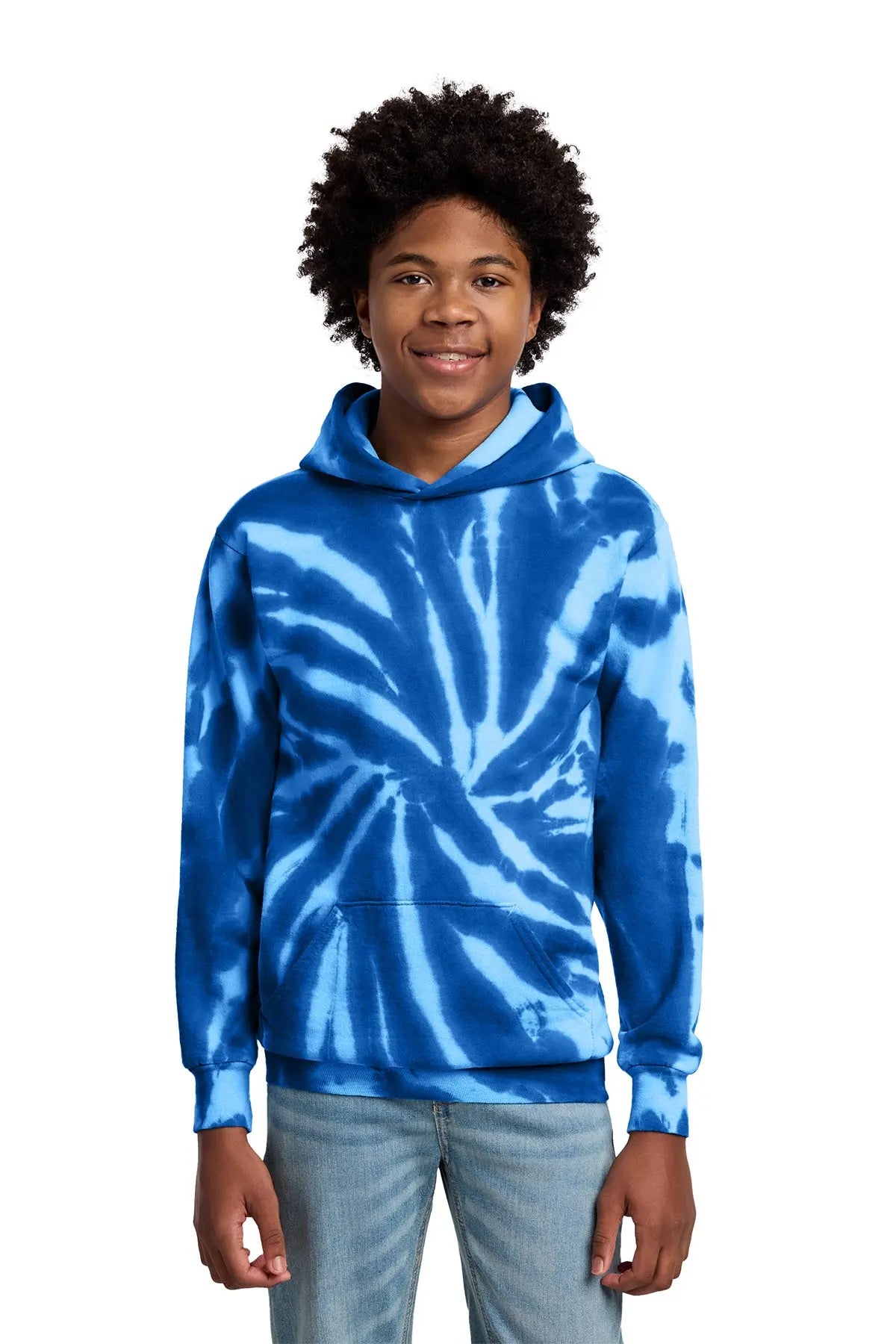 Port & Co™ Youth Tie-Dye Pullover Hooded Sweatshirt #PC146Y