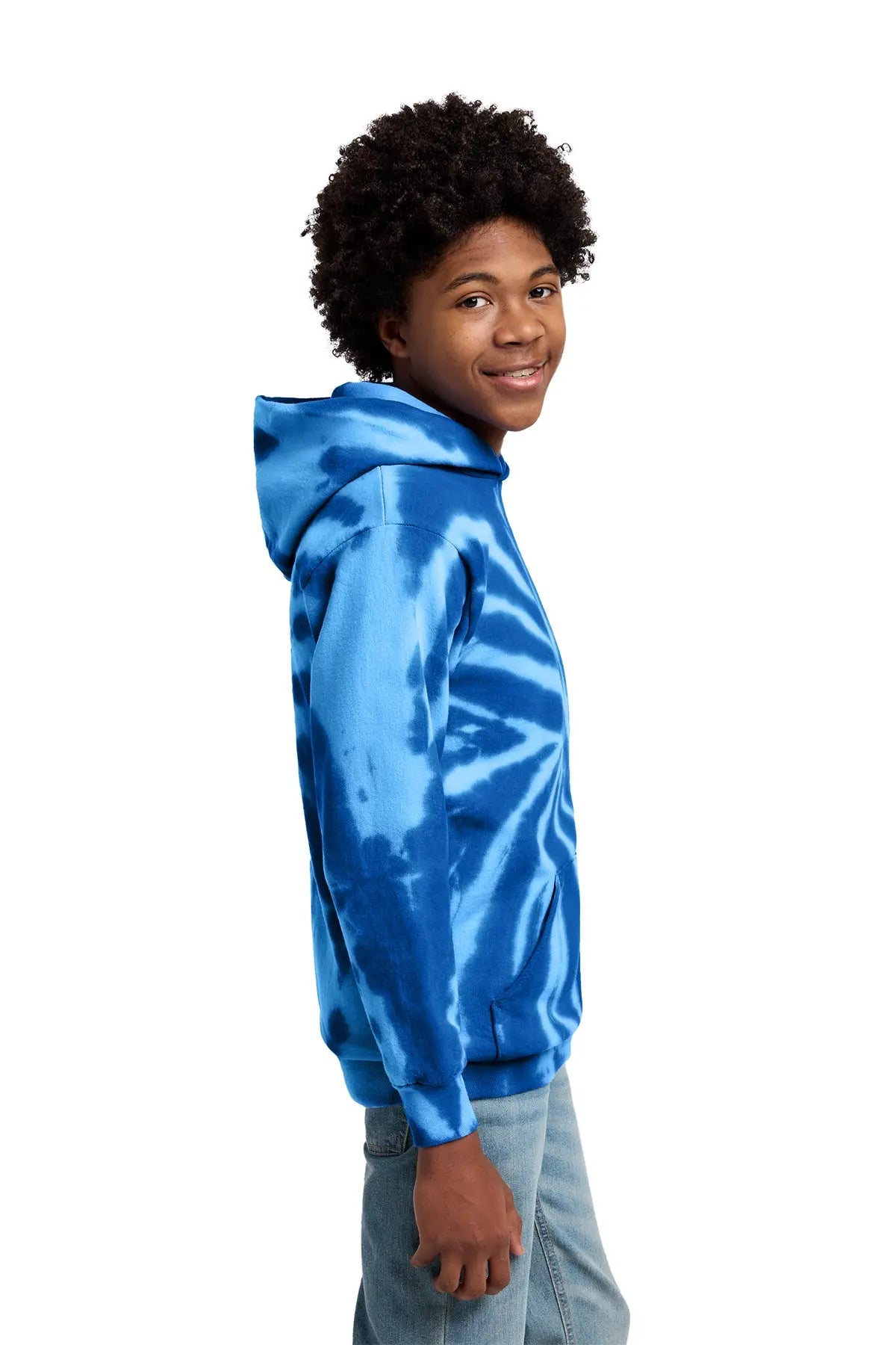 Port & Co™ Youth Tie-Dye Pullover Hooded Sweatshirt #PC146Y