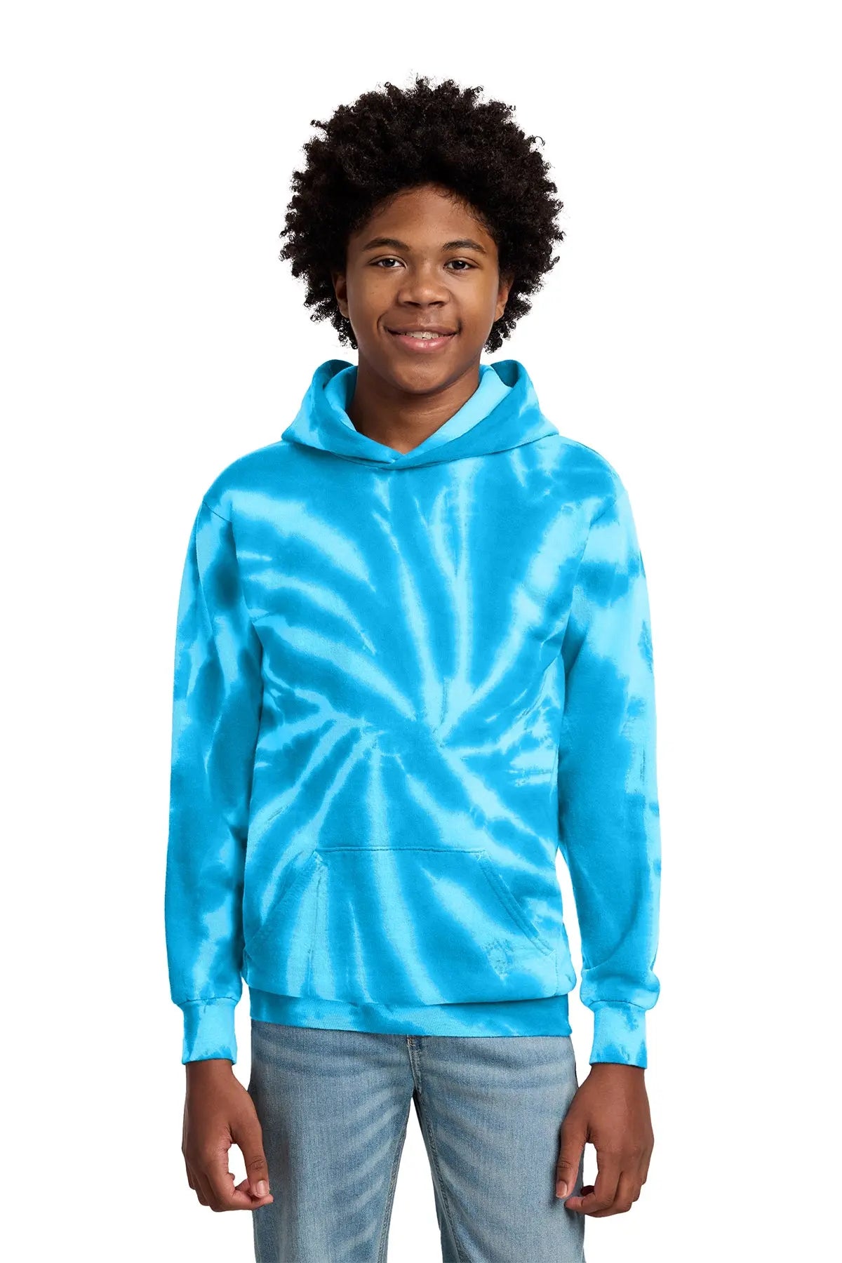Port & Co™ Youth Tie-Dye Pullover Hooded Sweatshirt #PC146Y