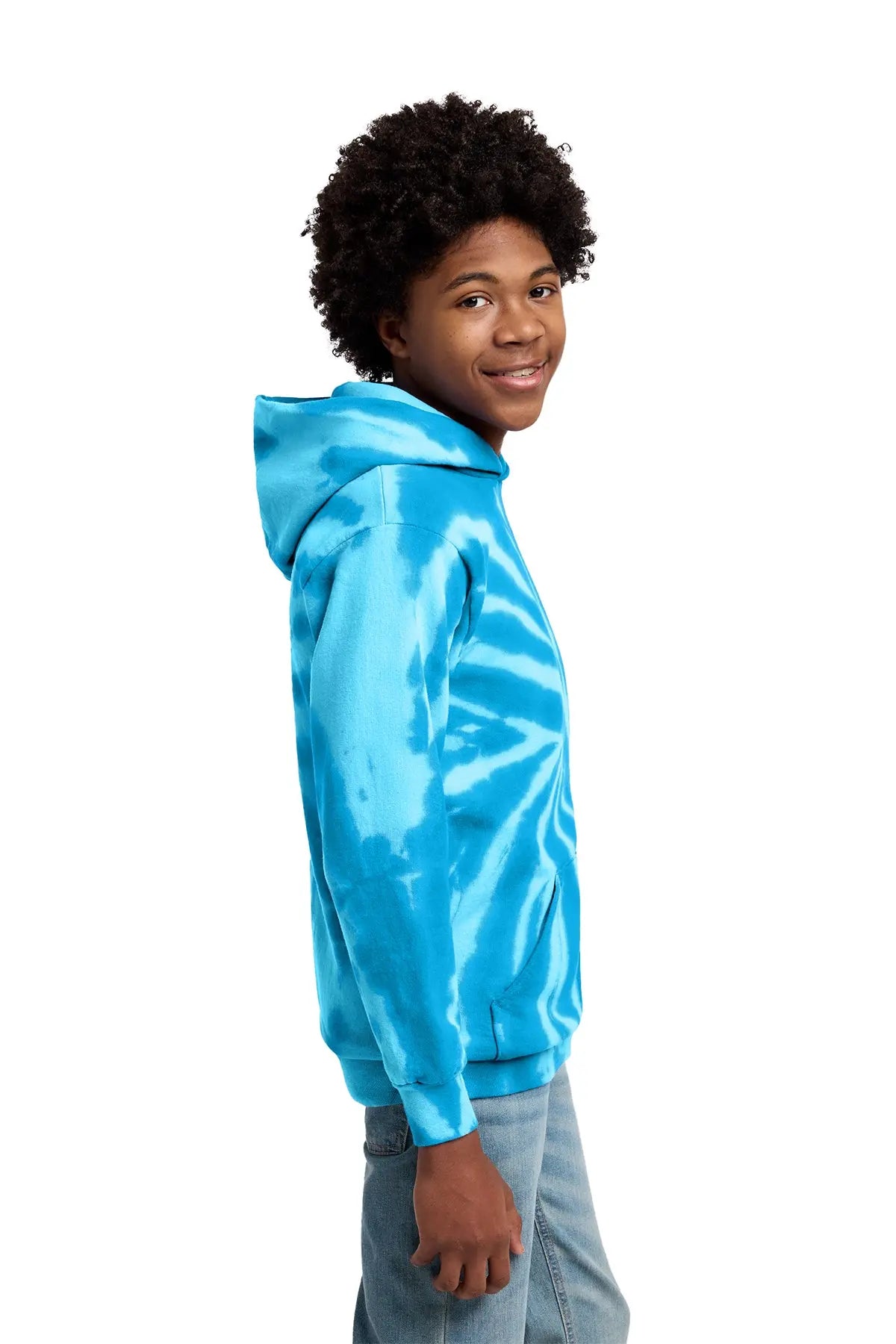 Port & Co™ Youth Tie-Dye Pullover Hooded Sweatshirt #PC146Y