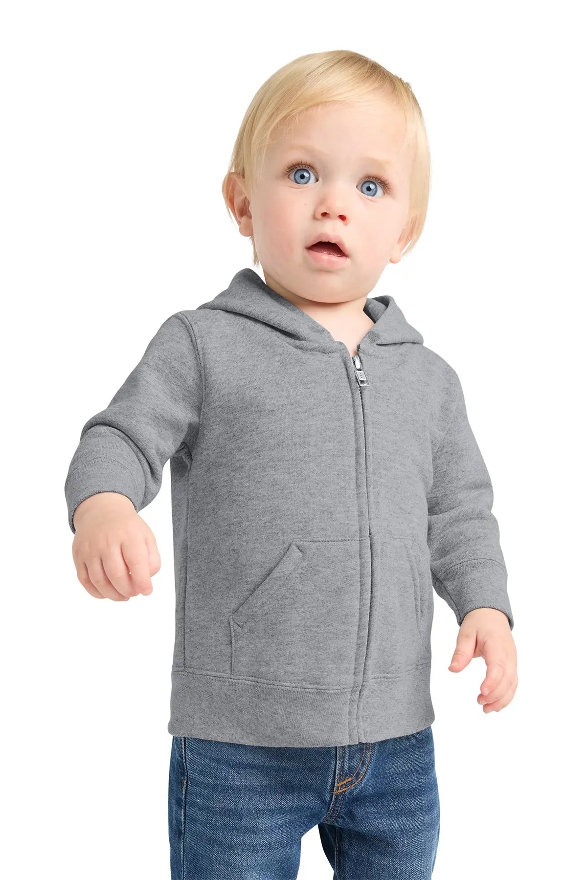 Port & Co™ Infant Core Fleece Full-Zip Hooded Sweatshirt #CAR78IZH