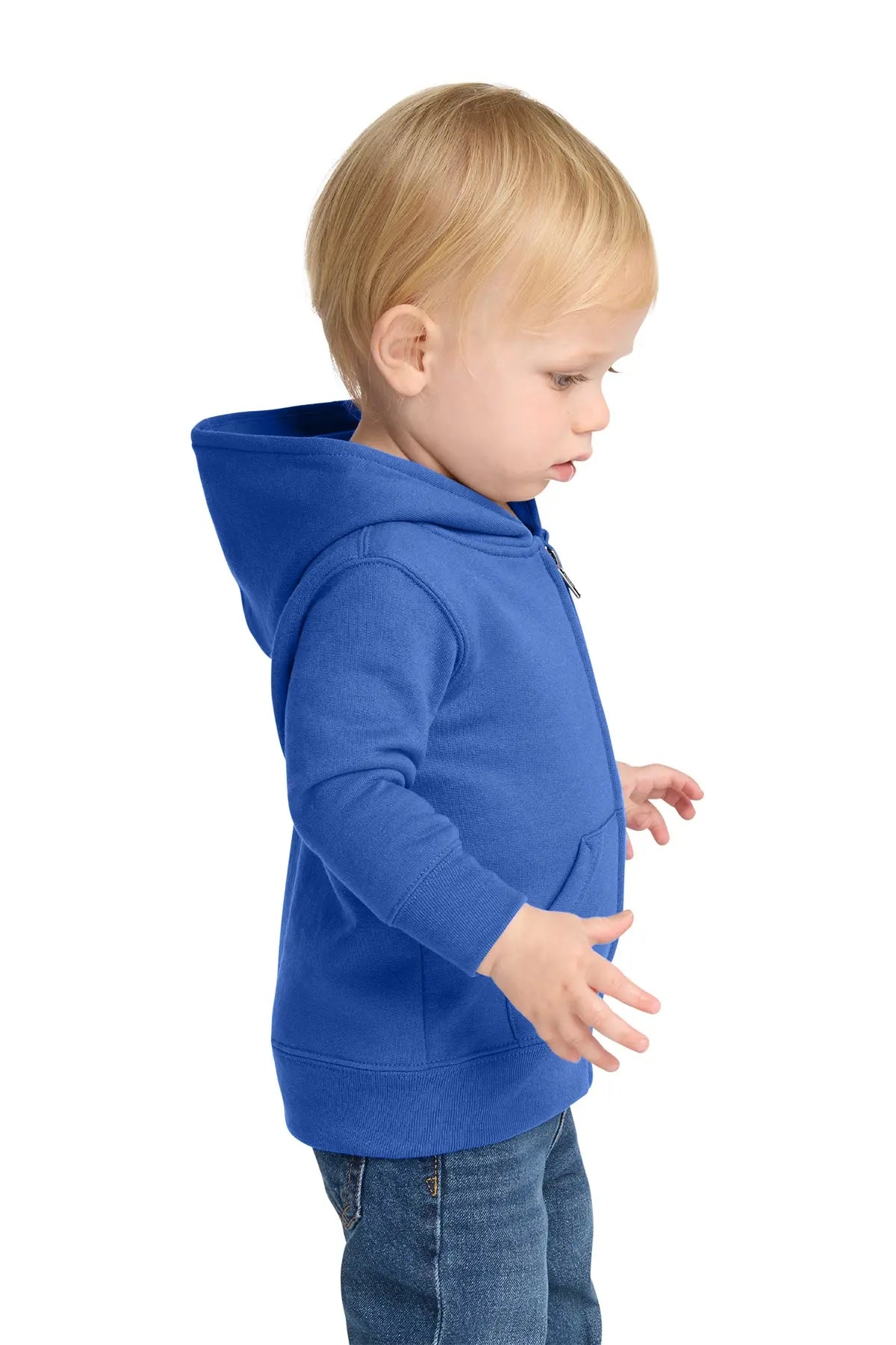 Port & Co™ Infant Core Fleece Full-Zip Hooded Sweatshirt #CAR78IZH