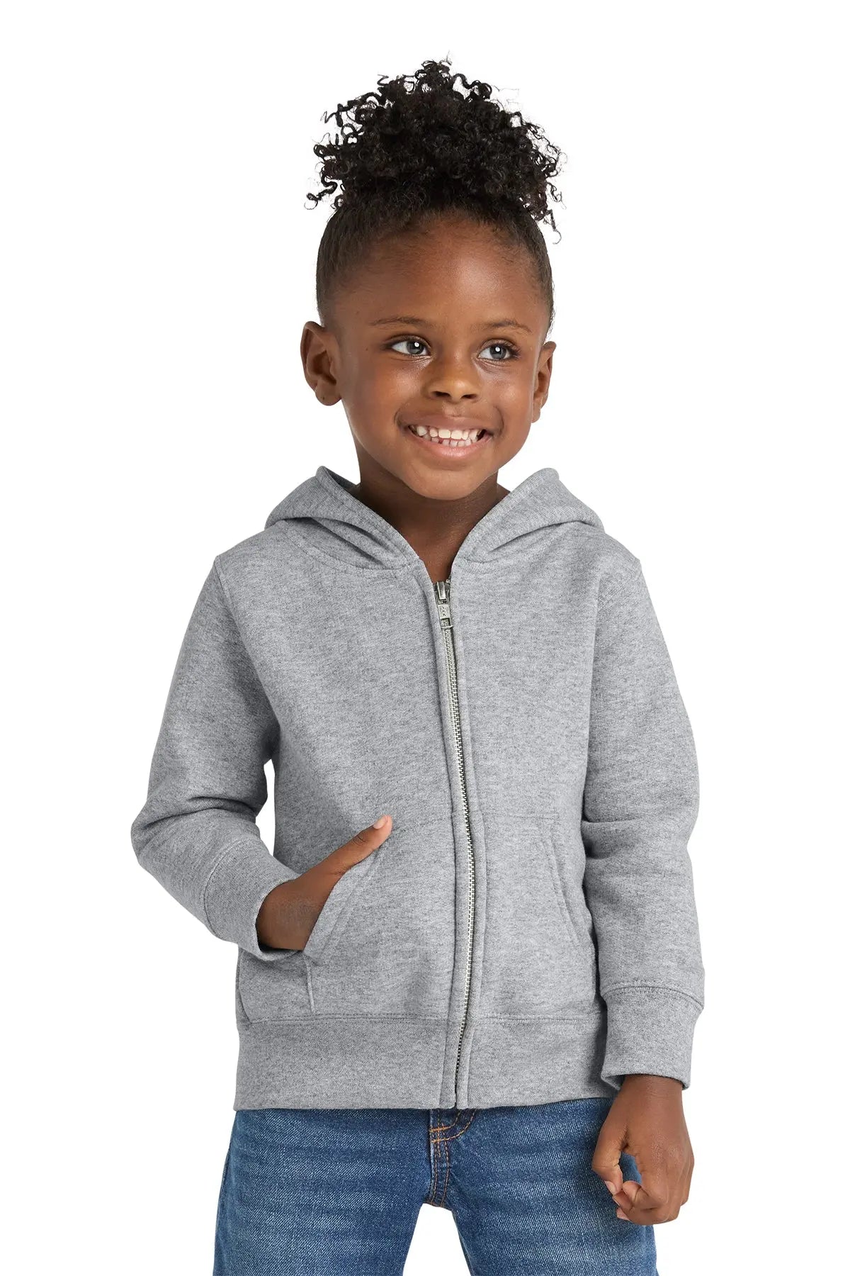Port & Co™ Toddler Core Fleece Full-Zip Hooded Sweatshirt #CAR78TZH