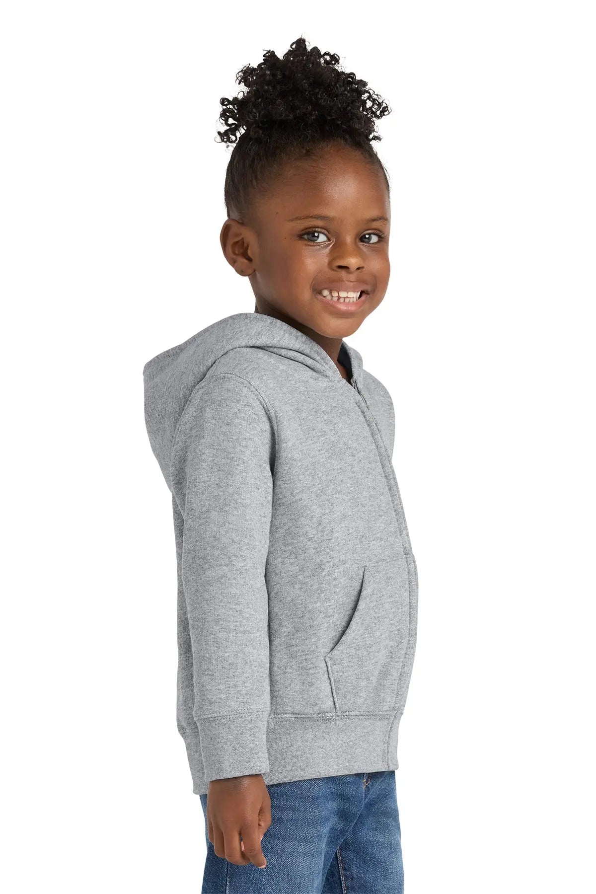 Port & Co™ Toddler Core Fleece Full-Zip Hooded Sweatshirt #CAR78TZH