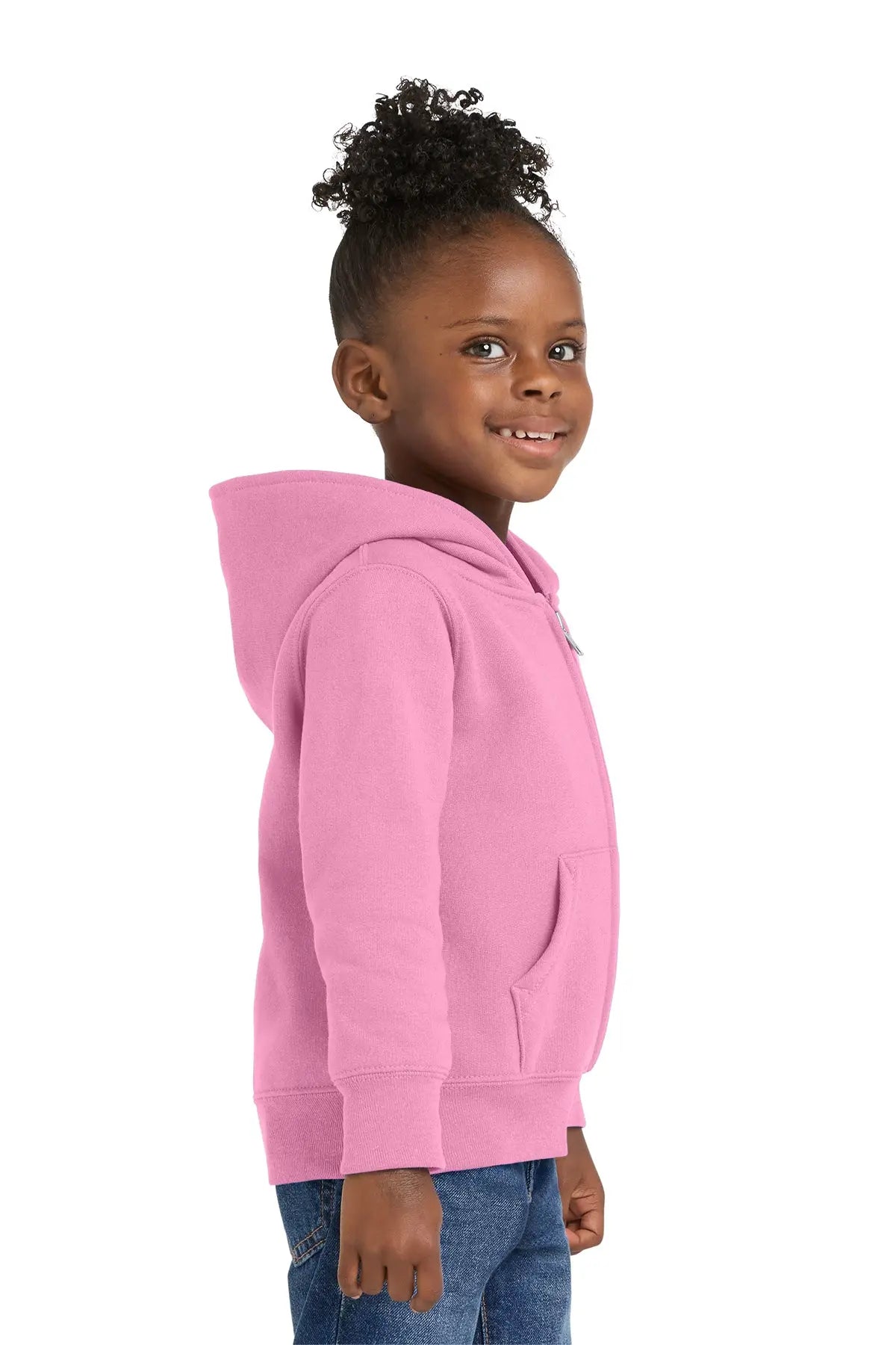 Port & Co™ Toddler Core Fleece Full-Zip Hooded Sweatshirt #CAR78TZH