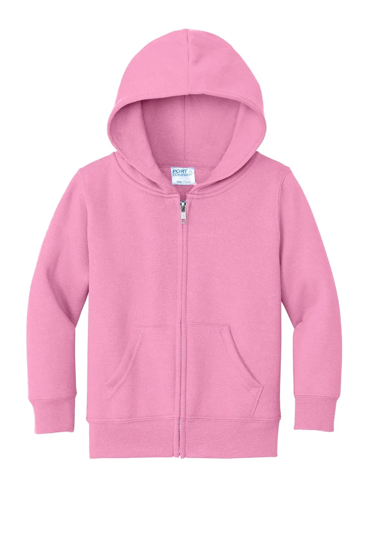 Port & Co™ Toddler Core Fleece Full-Zip Hooded Sweatshirt #CAR78TZH