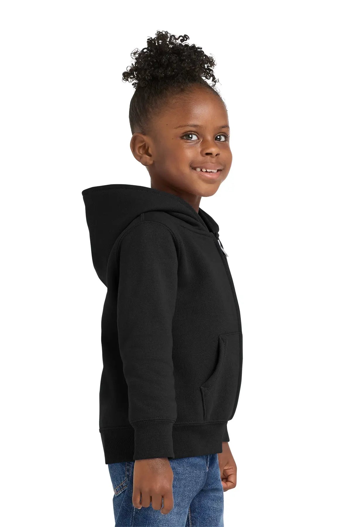 Port & Co™ Toddler Core Fleece Full-Zip Hooded Sweatshirt #CAR78TZH