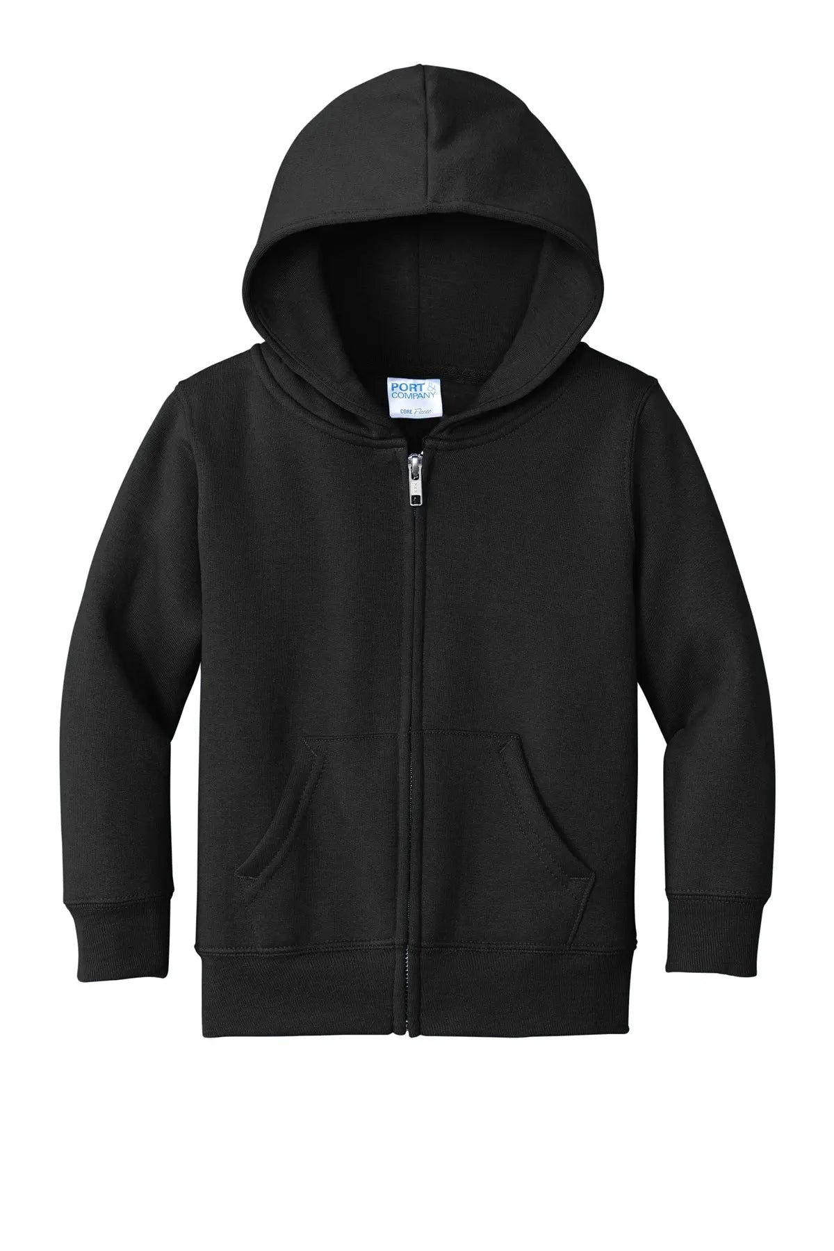 Port & Co™ Toddler Core Fleece Full-Zip Hooded Sweatshirt #CAR78TZH
