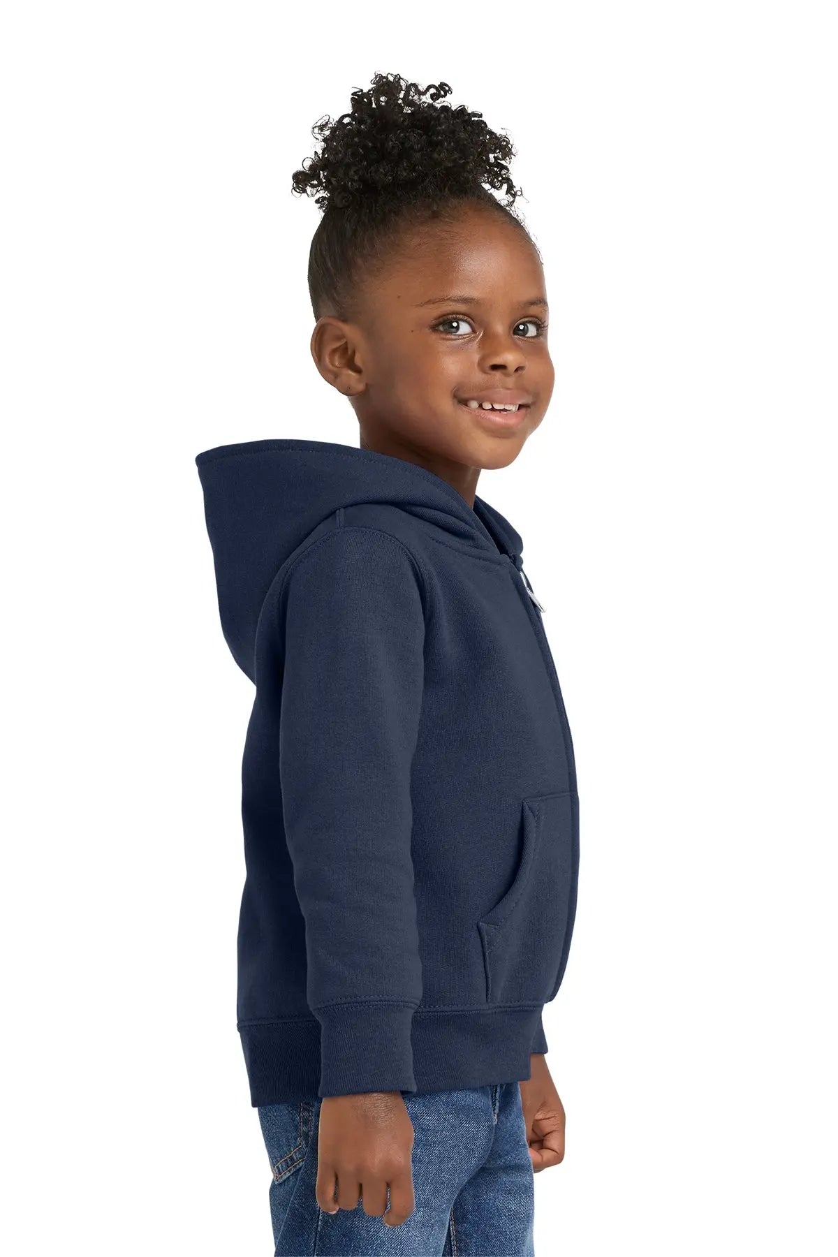Port & Co™ Toddler Core Fleece Full-Zip Hooded Sweatshirt #CAR78TZH
