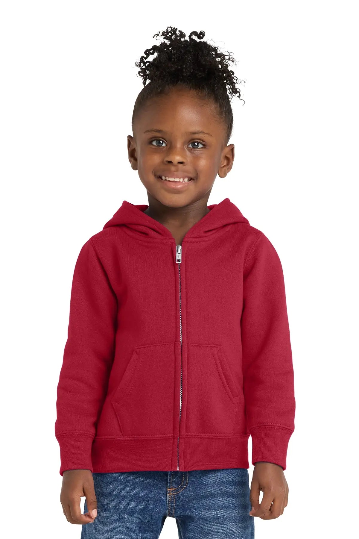 Port & Co™ Toddler Core Fleece Full-Zip Hooded Sweatshirt #CAR78TZH