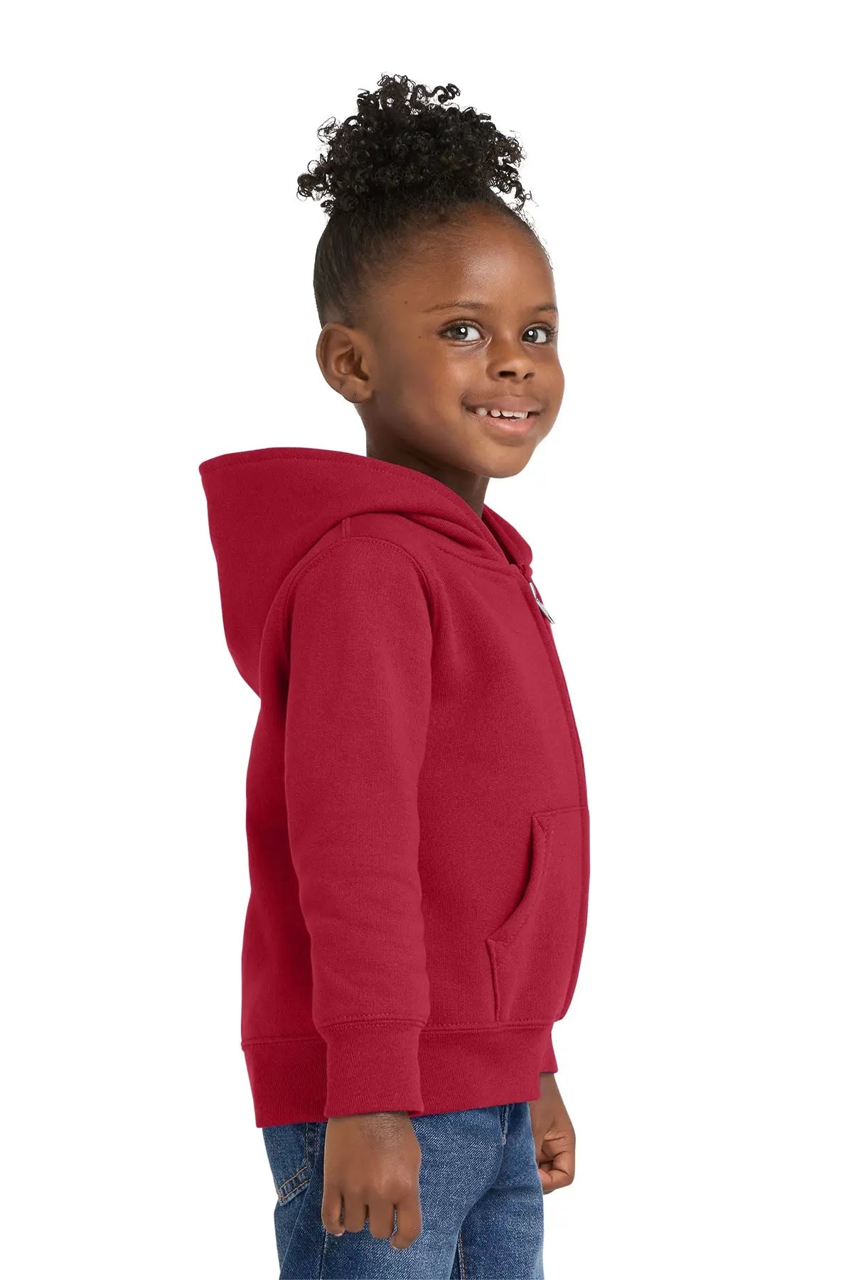 Port & Co™ Toddler Core Fleece Full-Zip Hooded Sweatshirt #CAR78TZH