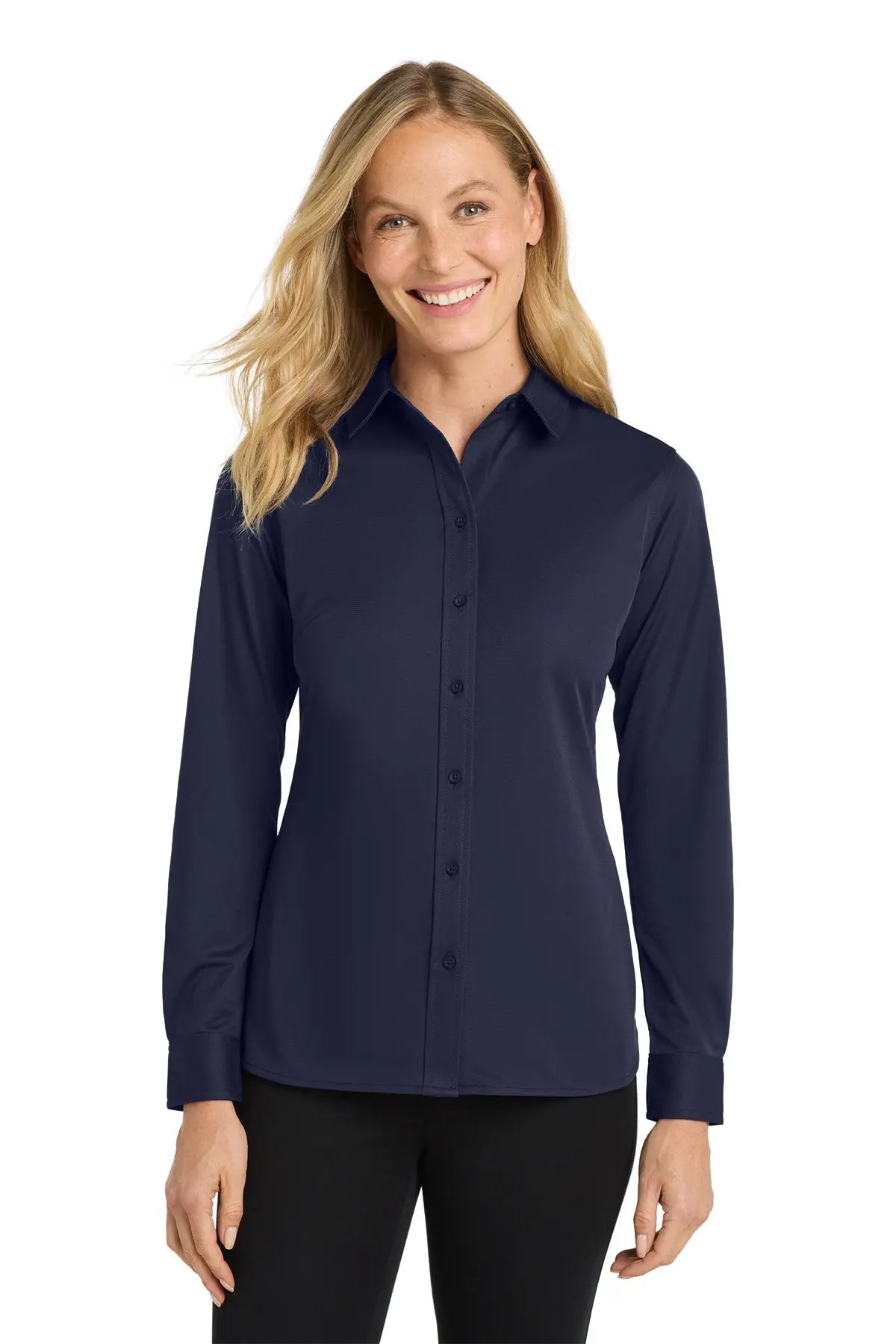 Port Authority® Women's Dimension Knit Dress Shirt #L570Game Over Merch