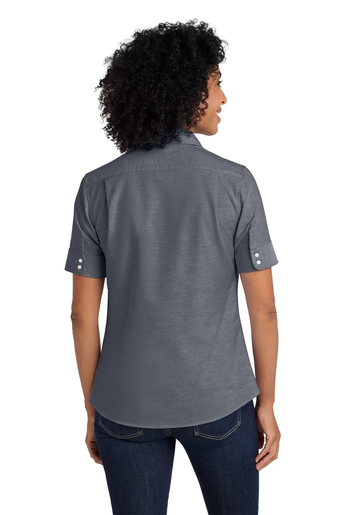 Port Authority® Women's Short Sleeve SuperPro™ Oxford Shirt #L659