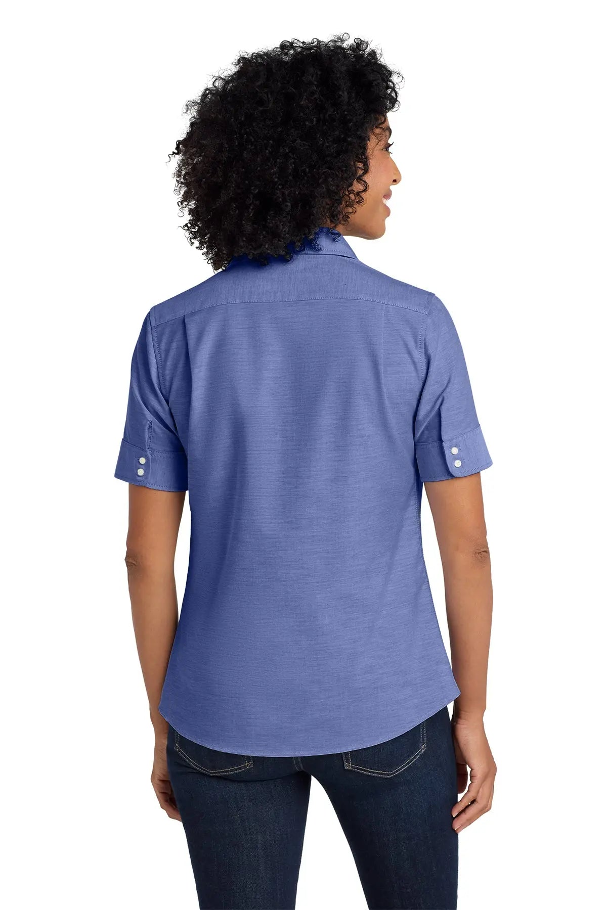 Port Authority® Women's Short Sleeve SuperPro™ Oxford Shirt #L659