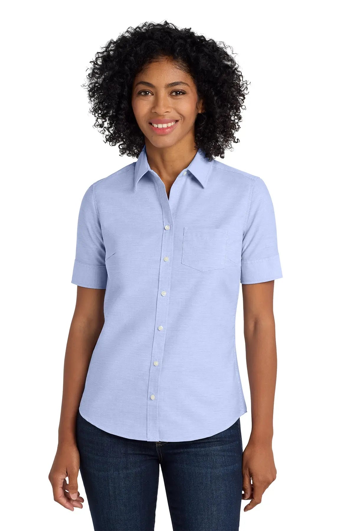 Port Authority® Women's Short Sleeve SuperPro™ Oxford Shirt #L659
