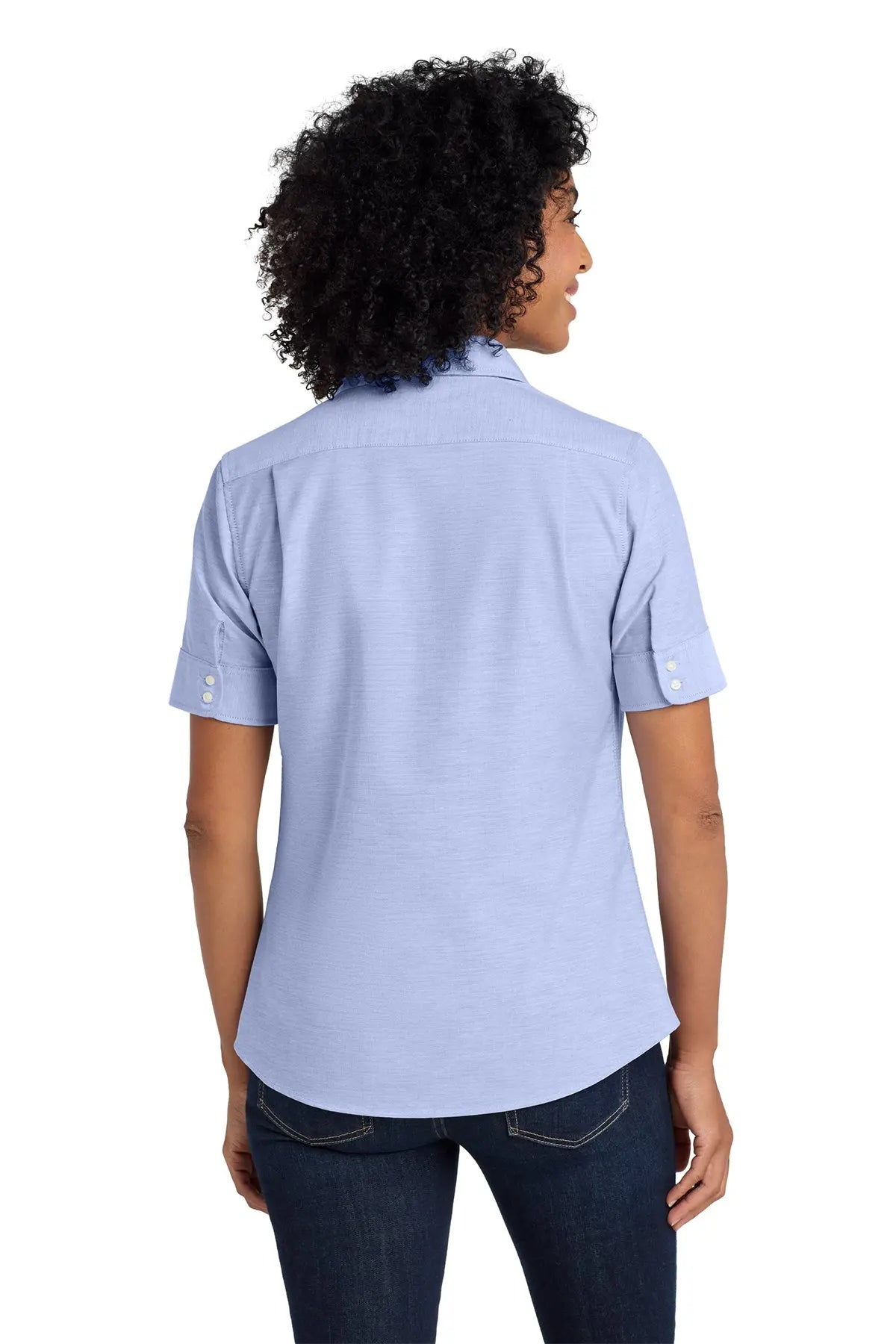 Port Authority® Women's Short Sleeve SuperPro™ Oxford Shirt #L659