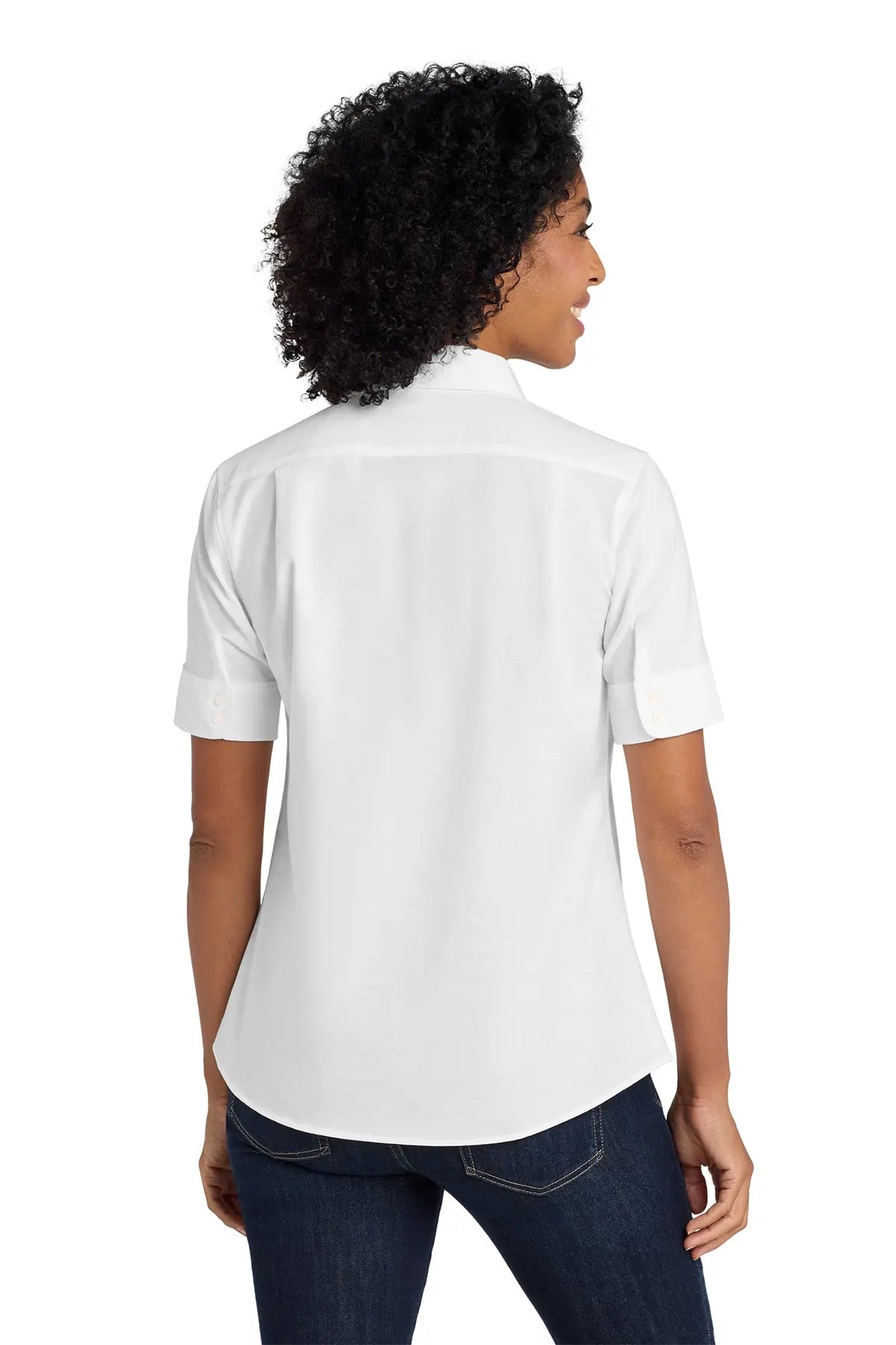 Port Authority® Women's Short Sleeve SuperPro™ Oxford Shirt #L659