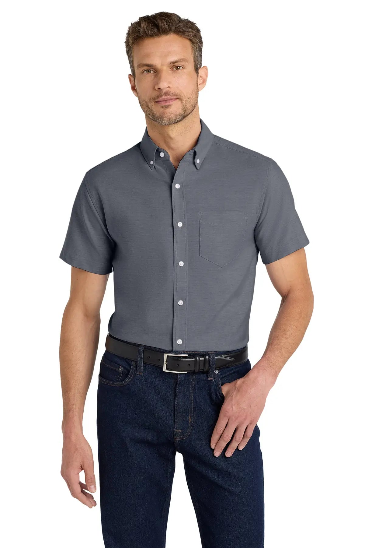Port Authority® Short Sleeve SuperPro™ Oxford Shirt #S659