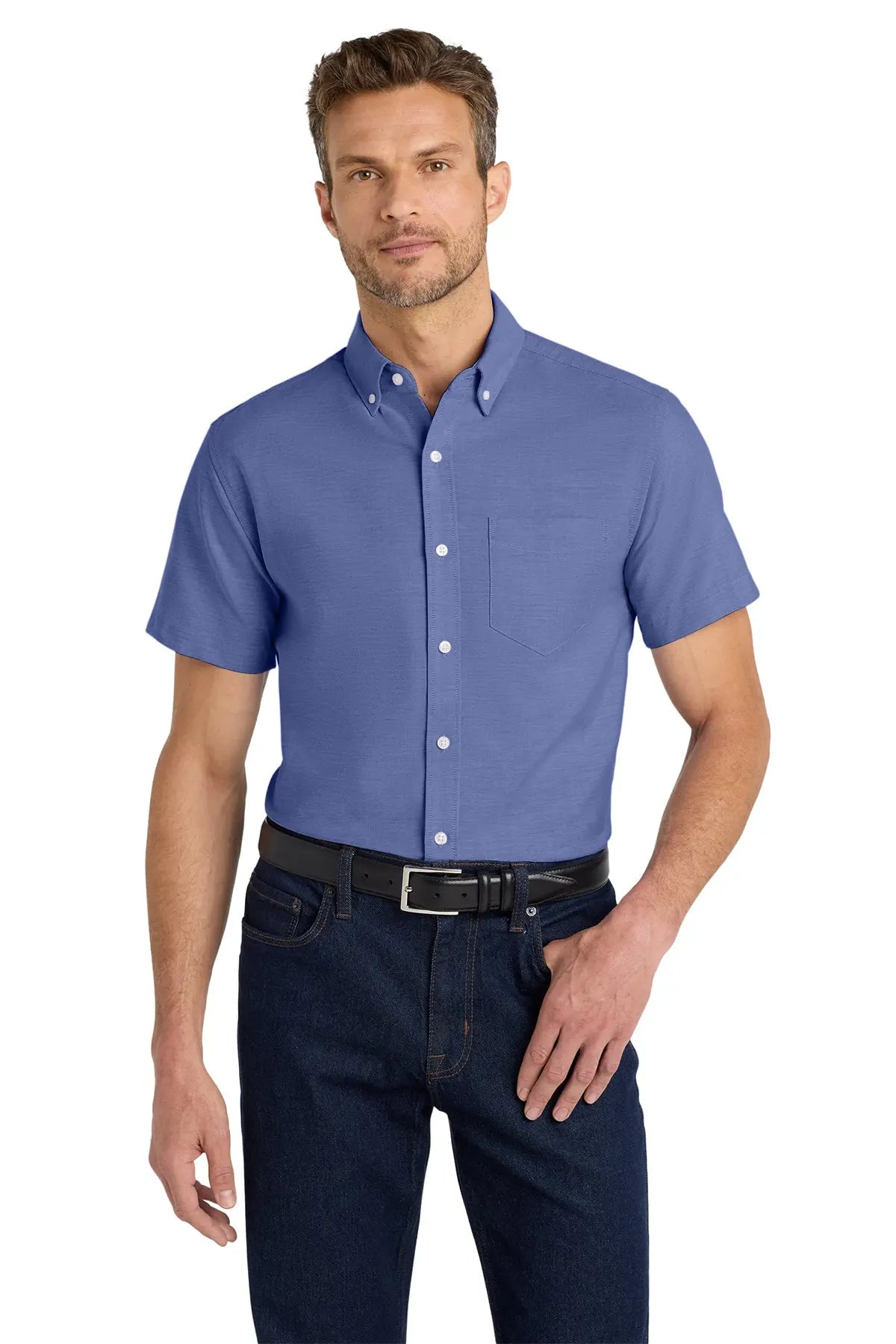 Port Authority® Short Sleeve SuperPro™ Oxford Shirt #S659