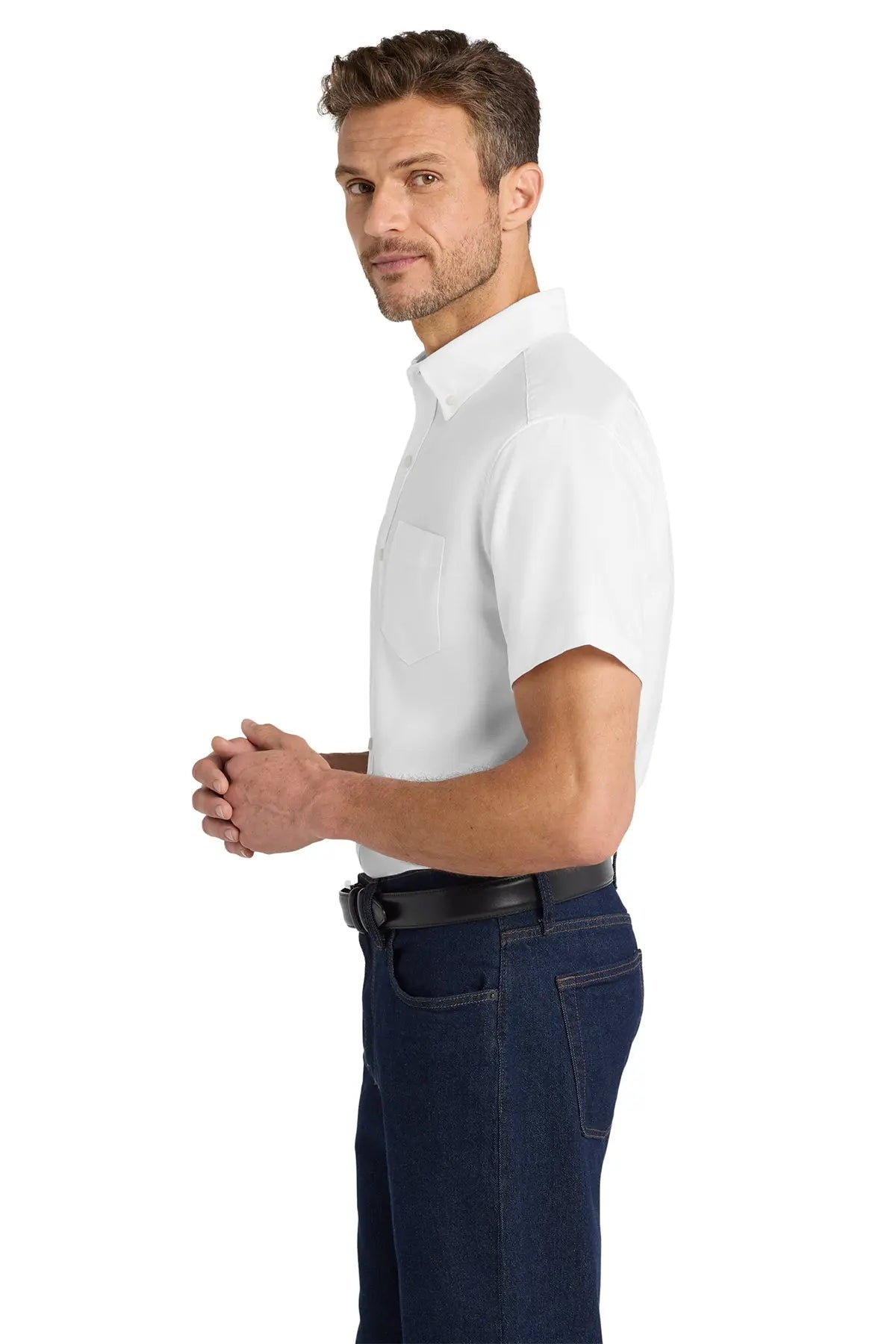 Port Authority® Short Sleeve SuperPro™ Oxford Shirt #S659