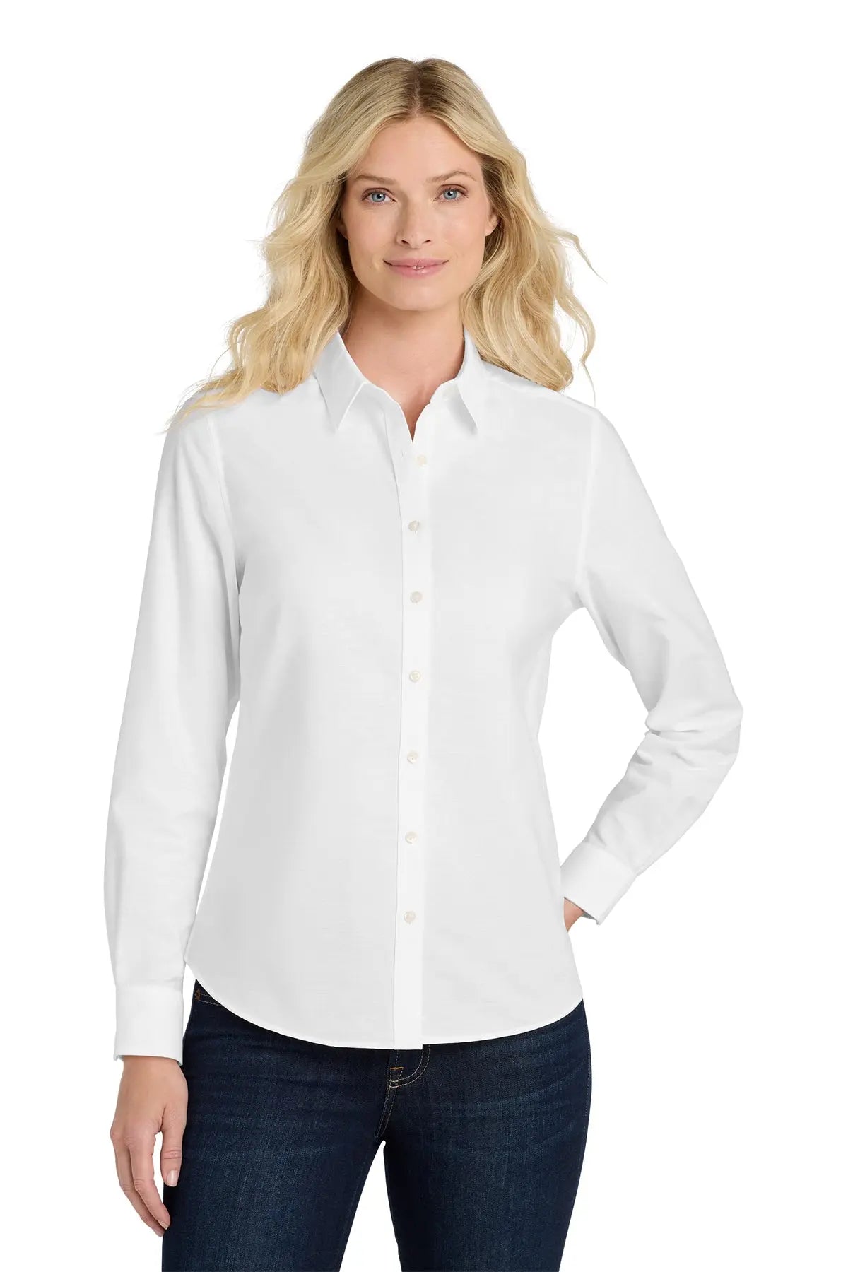 Port Authority® Women's SuperPro™ Oxford Shirt #L658