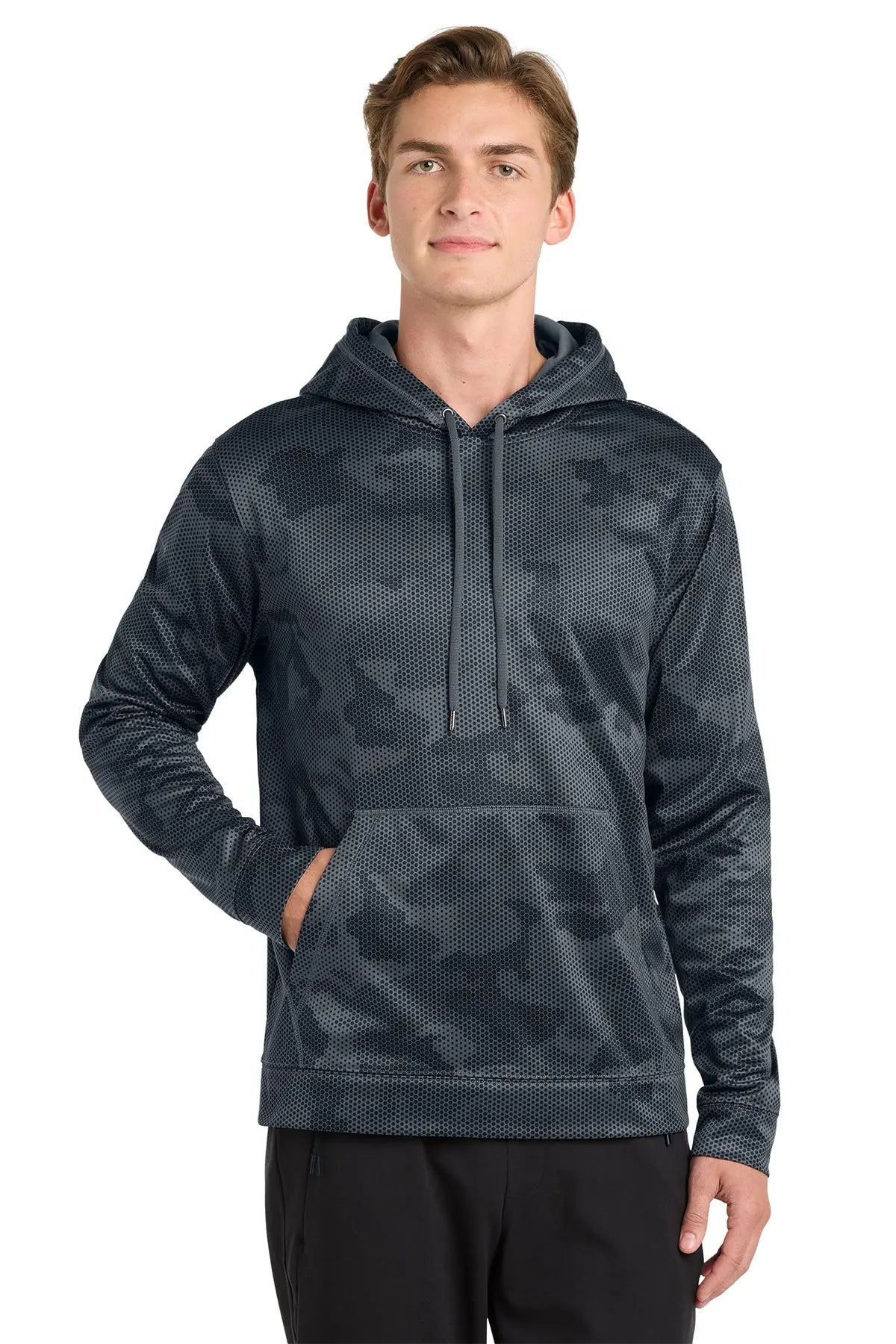 Sport-Tek® Sport-Wick® CamoHex Fleece Hooded Pullover #ST240