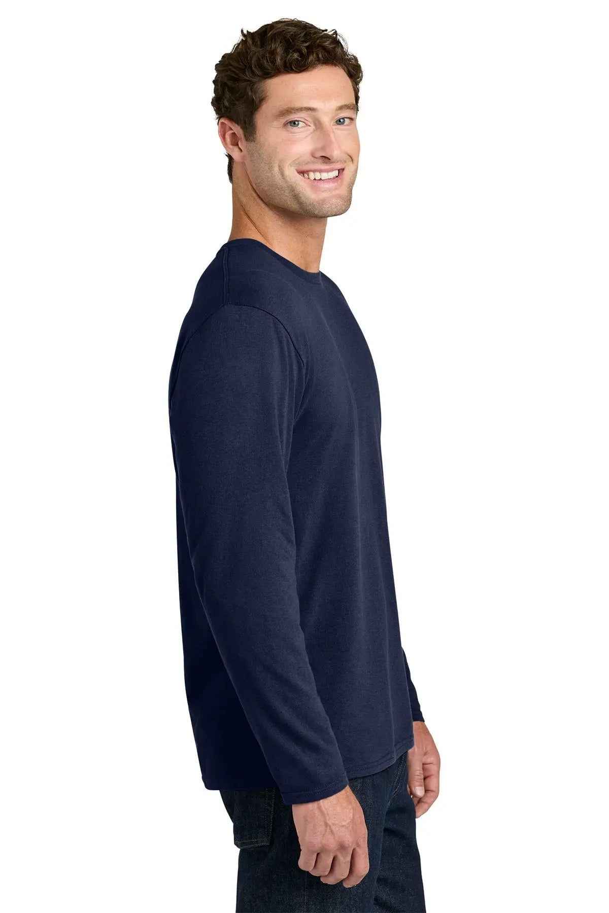 Port & Co™ Easy Cotton Long Sleeve Tee #PC43LS