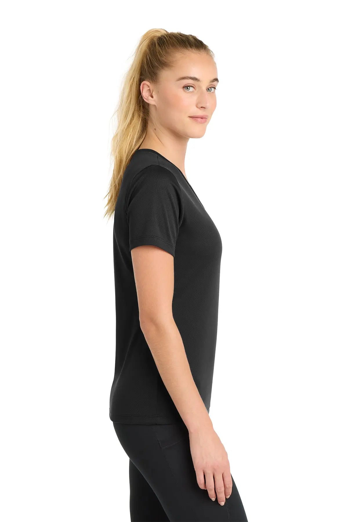 Sport-Tek® Women's PosiCharge® RacerMesh® V-Neck Tee #LST340
