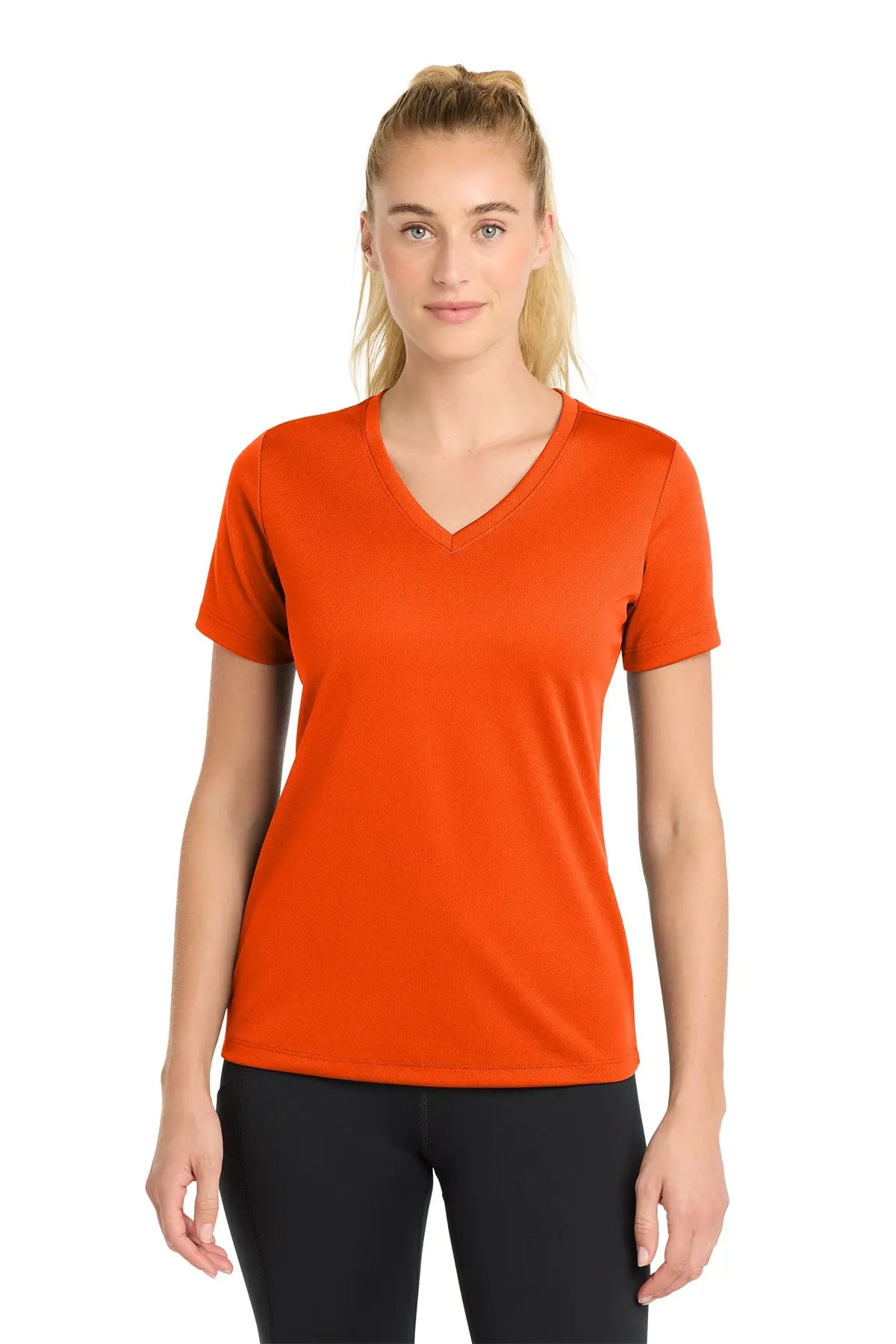 Sport-Tek® Women's PosiCharge® RacerMesh® V-Neck Tee #LST340