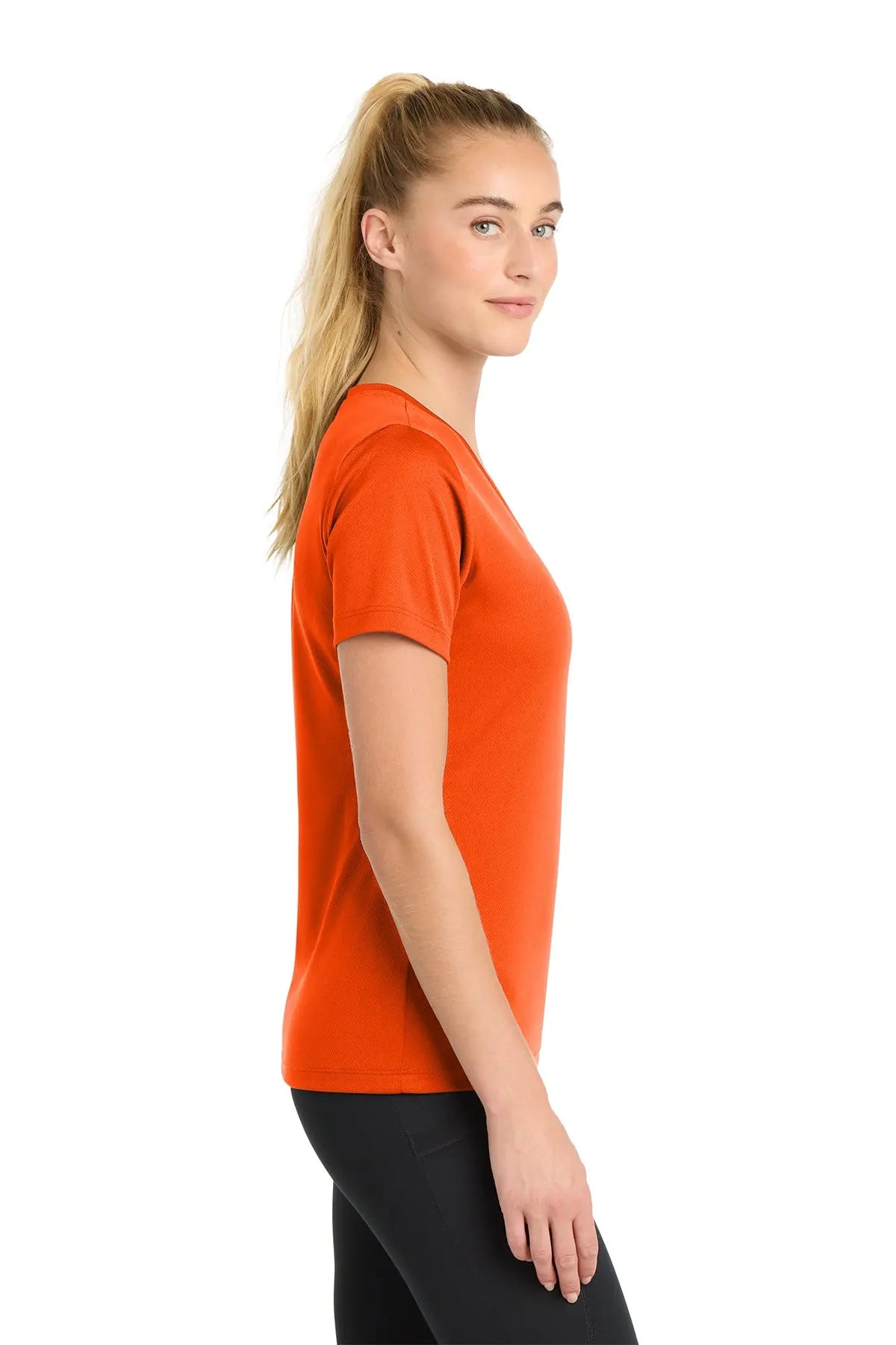 Sport-Tek® Women's PosiCharge® RacerMesh® V-Neck Tee #LST340