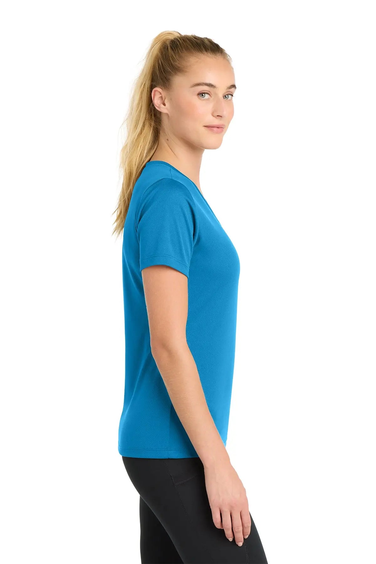 Sport-Tek® Women's PosiCharge® RacerMesh® V-Neck Tee #LST340