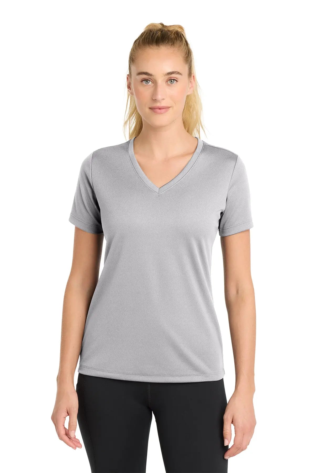 Sport-Tek® Women's PosiCharge® RacerMesh® V-Neck Tee #LST340