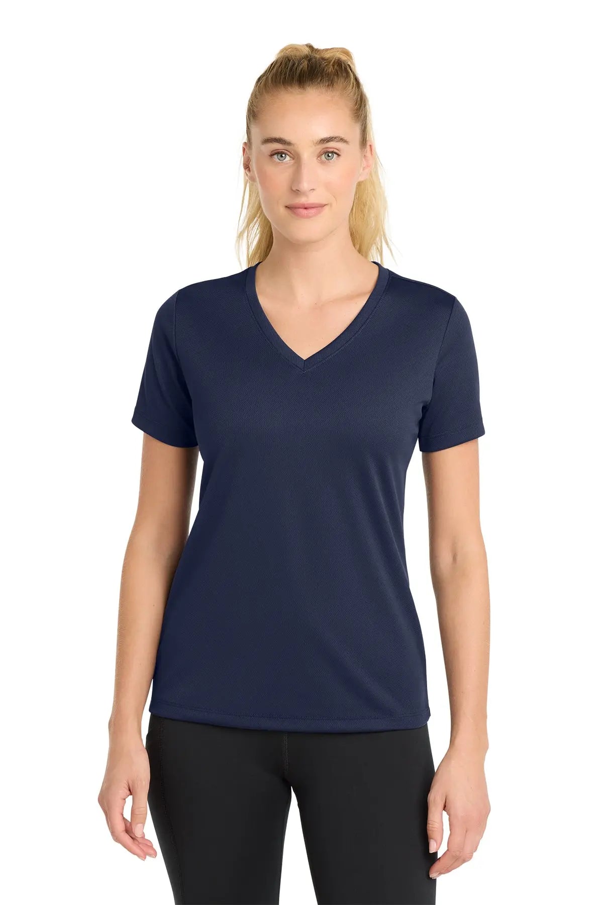 Sport-Tek® Women's PosiCharge® RacerMesh® V-Neck Tee #LST340
