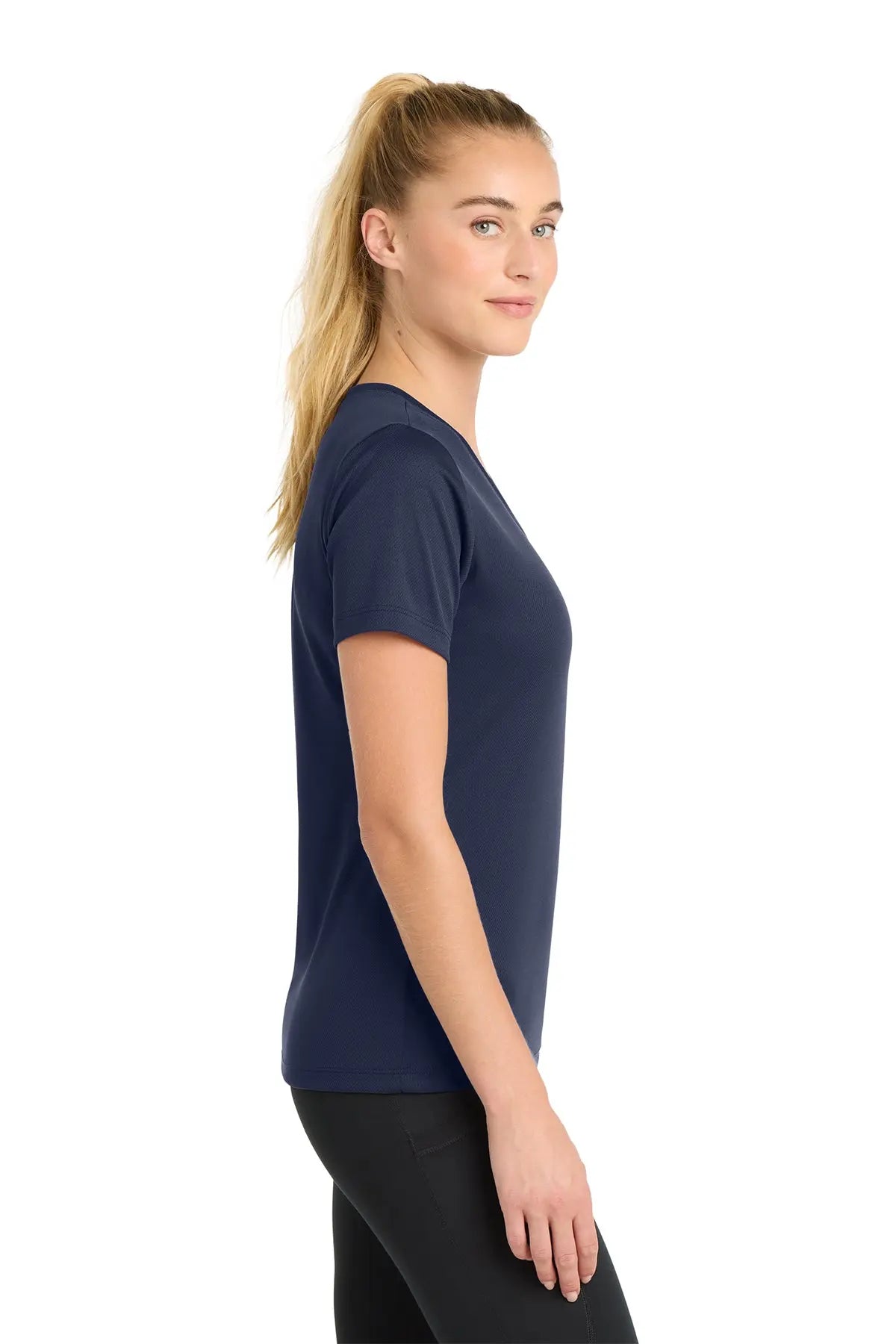 Sport-Tek® Women's PosiCharge® RacerMesh® V-Neck Tee #LST340