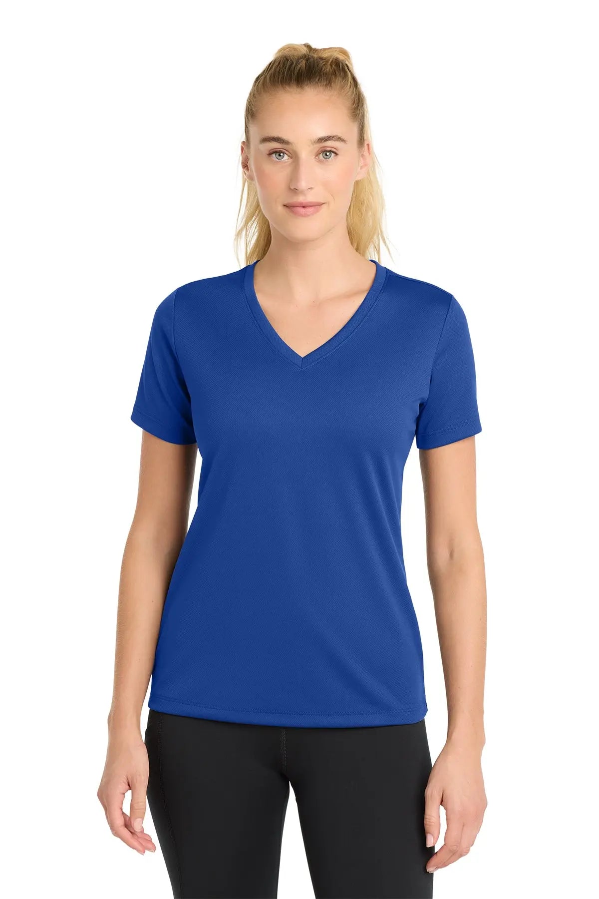 Sport-Tek® Women's PosiCharge® RacerMesh® V-Neck Tee #LST340