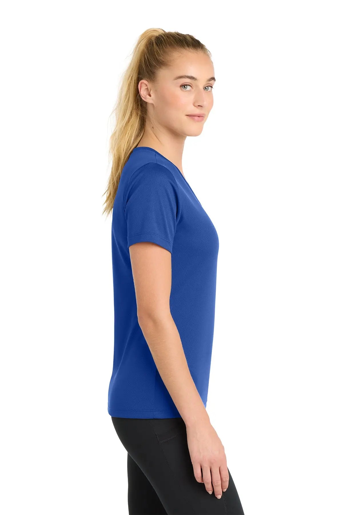 Sport-Tek® Women's PosiCharge® RacerMesh® V-Neck Tee #LST340