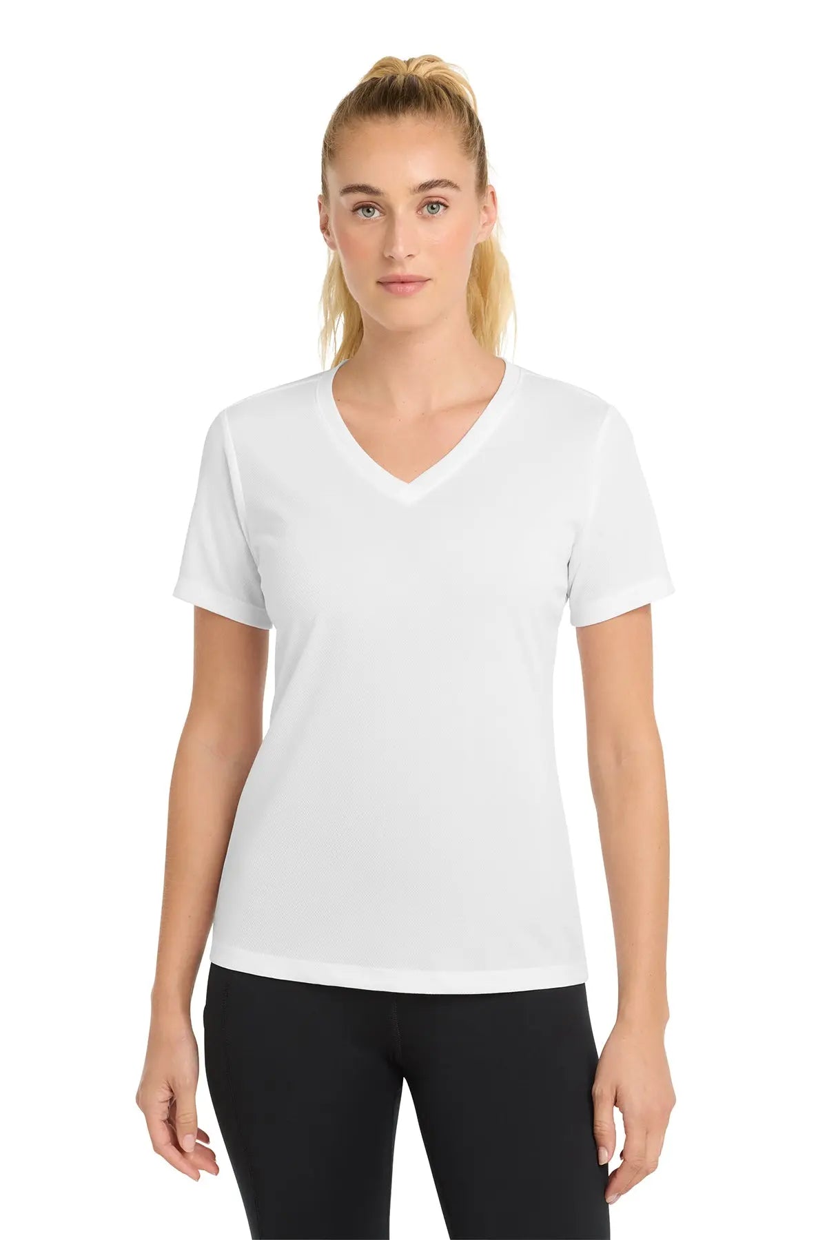 Sport-Tek® Women's PosiCharge® RacerMesh® V-Neck Tee #LST340