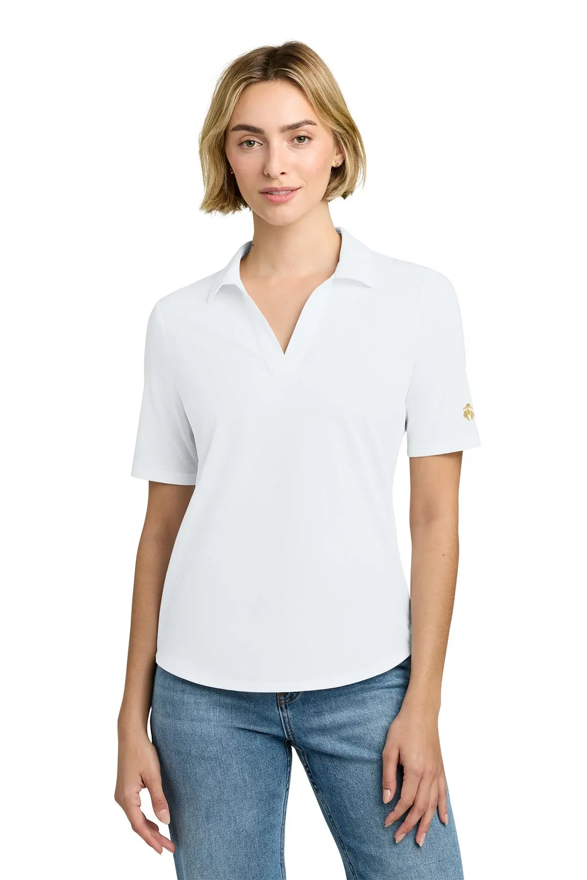 Brooks Brothers® Women’s Pinpoint Pique Polo #BB18223Game Over Merch