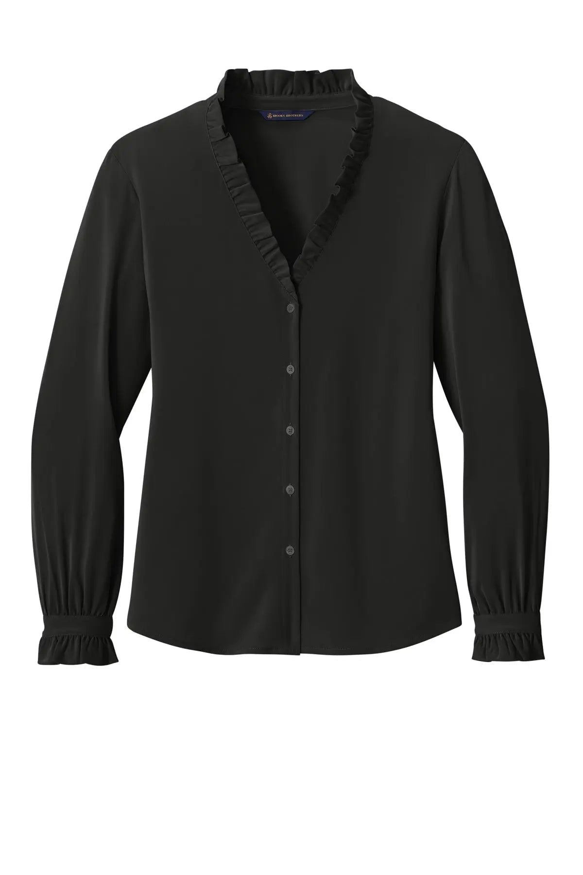 Brooks Brothers® Women’s Long Sleeve Ruffle Collar Blouse #BB18011