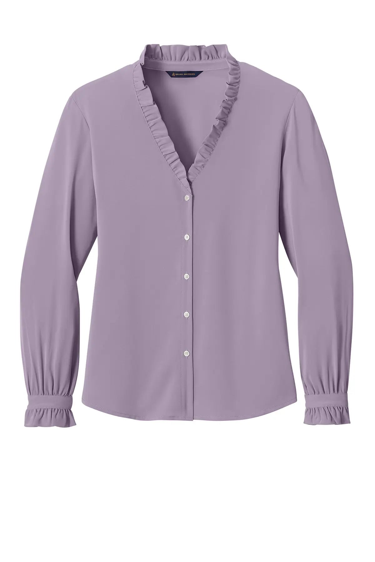 Brooks Brothers® Women’s Long Sleeve Ruffle Collar Blouse #BB18011