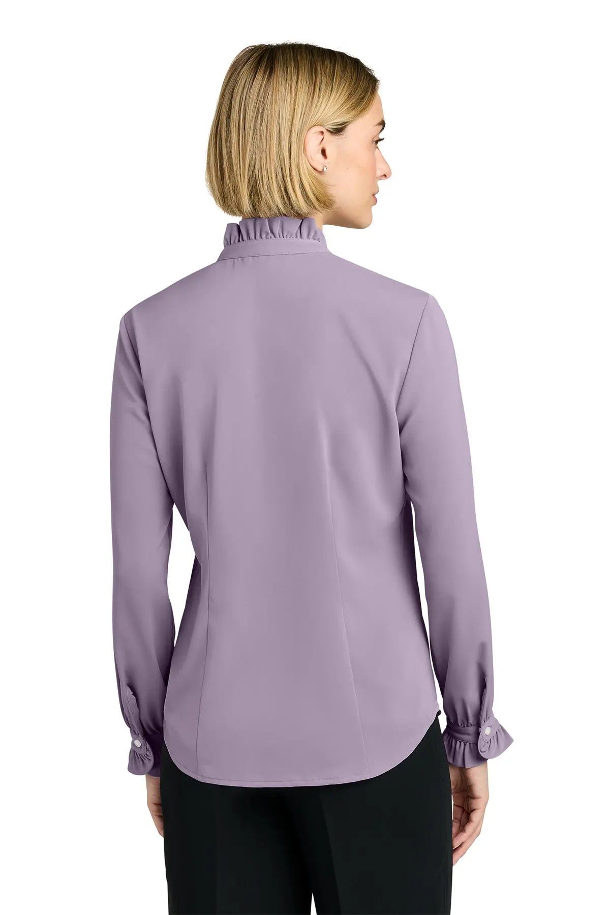 Brooks Brothers® Women’s Long Sleeve Ruffle Collar Blouse #BB18011