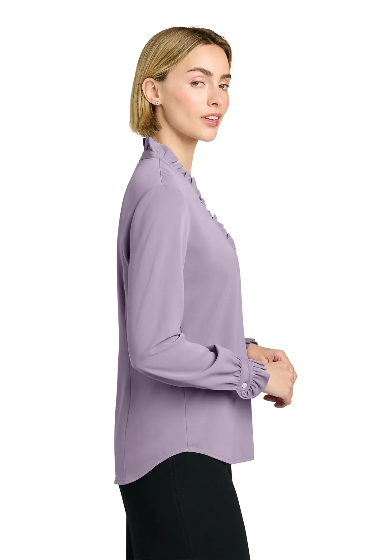 Brooks Brothers® Women’s Long Sleeve Ruffle Collar Blouse #BB18011