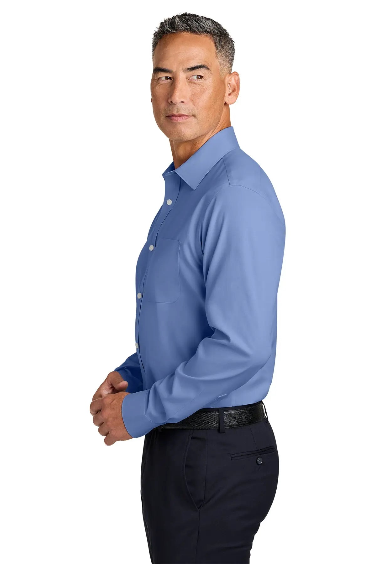 Brooks Brothers® Wrinkle-Free Stretch Pinpoint Spread Collar Shirt #BB18012
