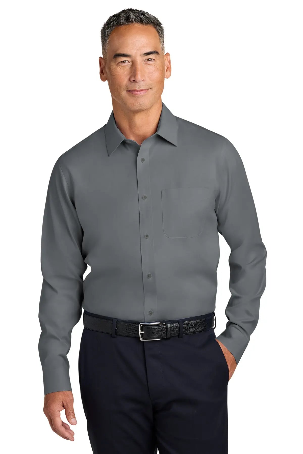 Brooks Brothers® Wrinkle-Free Stretch Pinpoint Spread Collar Shirt #BB18012