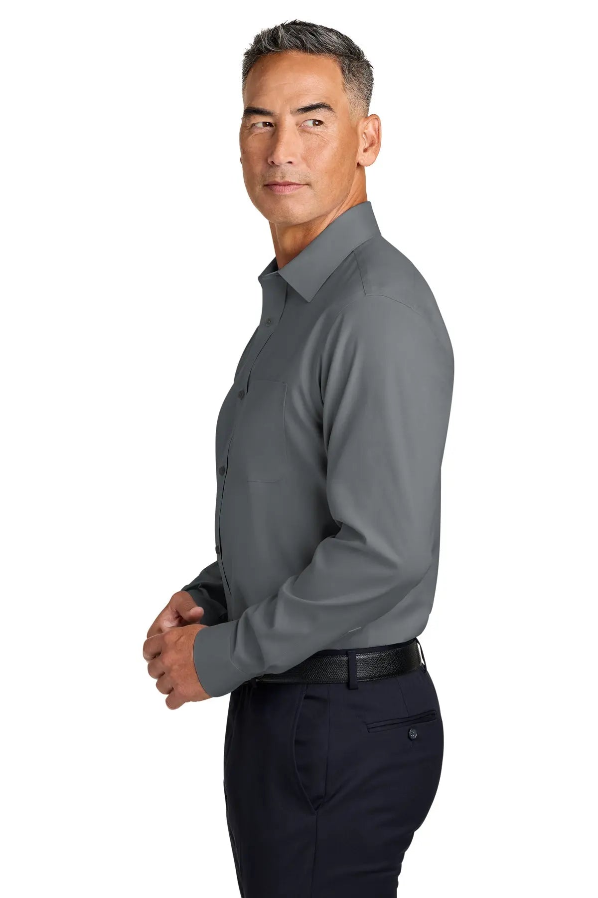 Brooks Brothers® Wrinkle-Free Stretch Pinpoint Spread Collar Shirt #BB18012