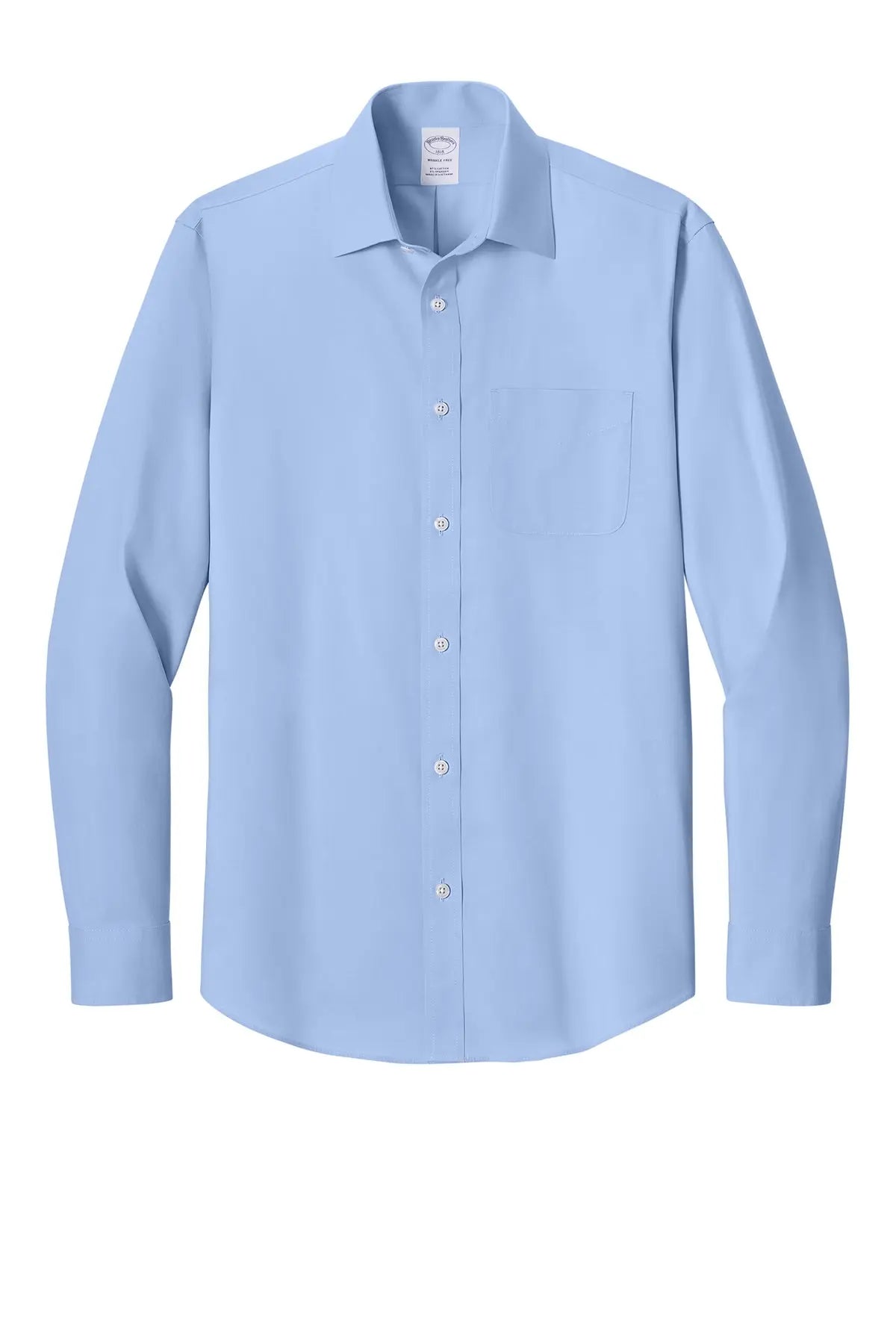 Brooks Brothers® Wrinkle-Free Stretch Pinpoint Spread Collar Shirt #BB18012