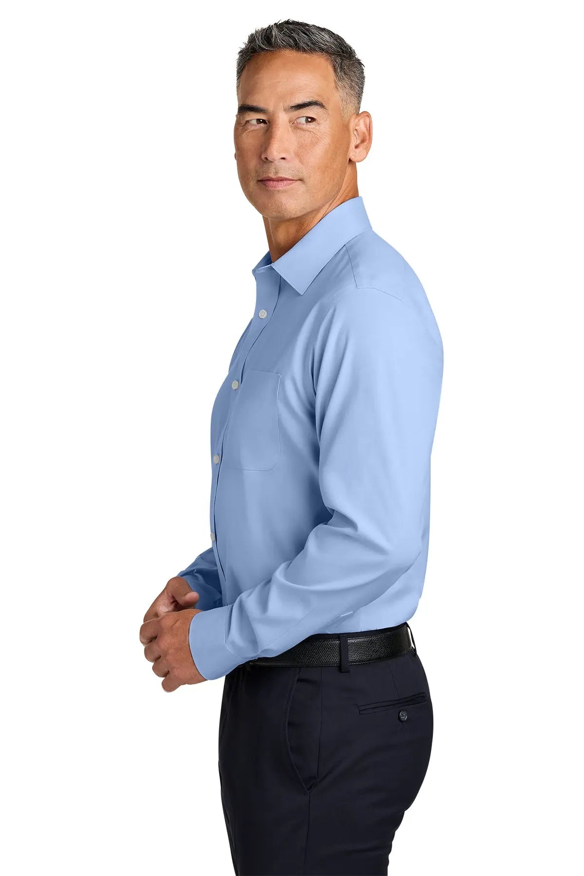 Brooks Brothers® Wrinkle-Free Stretch Pinpoint Spread Collar Shirt #BB18012
