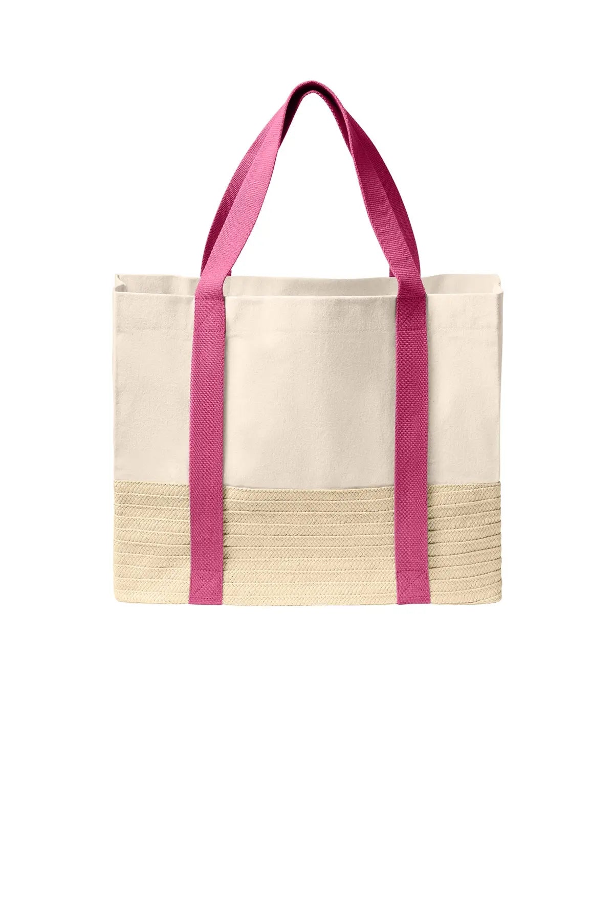 Port Authority® Straw Market Tote #BG450 Game Over Merch